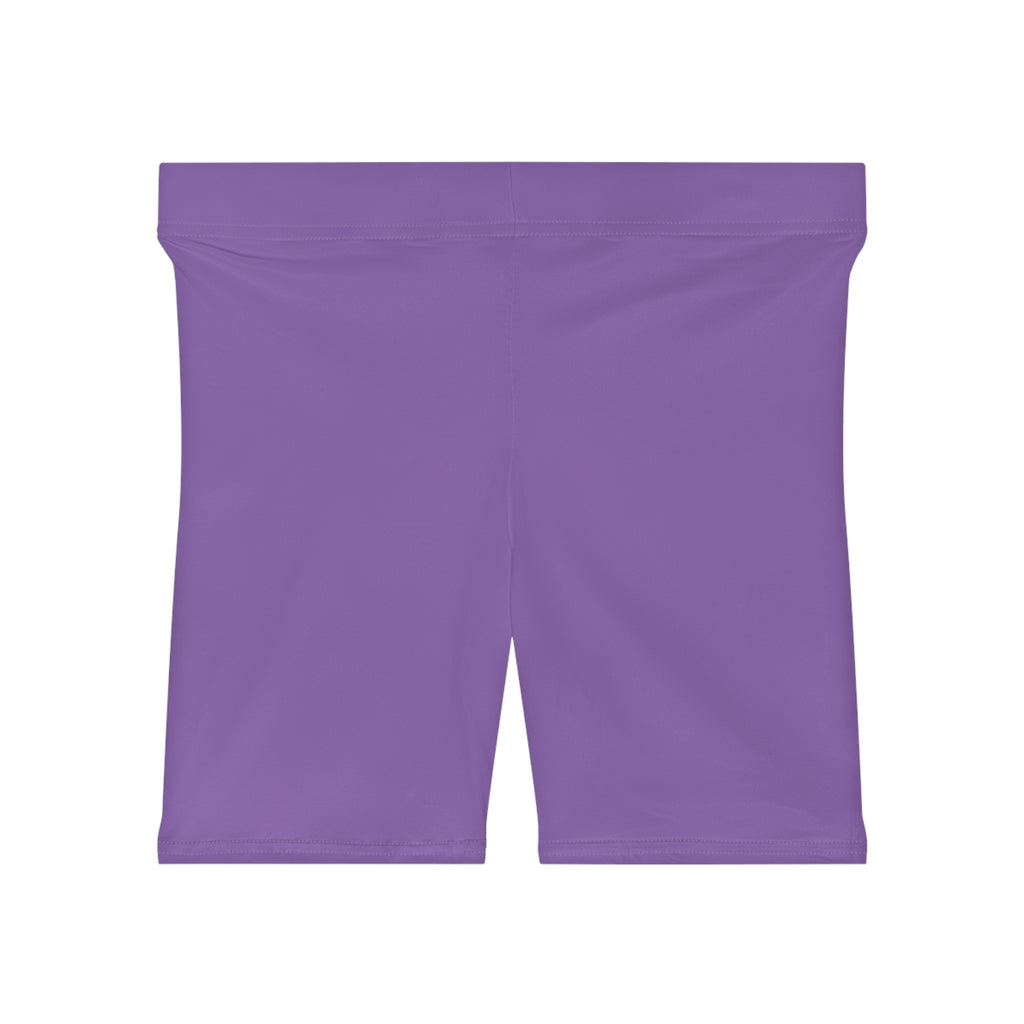 Women's Biker Shorts with Pink Kiss Logo — Stretchy Athleisure Cycling Shorts