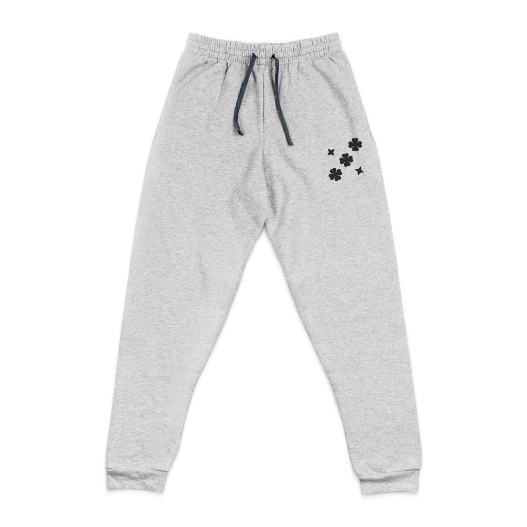 Embroidered  Black Stars Joggers - Casual Sweatpants