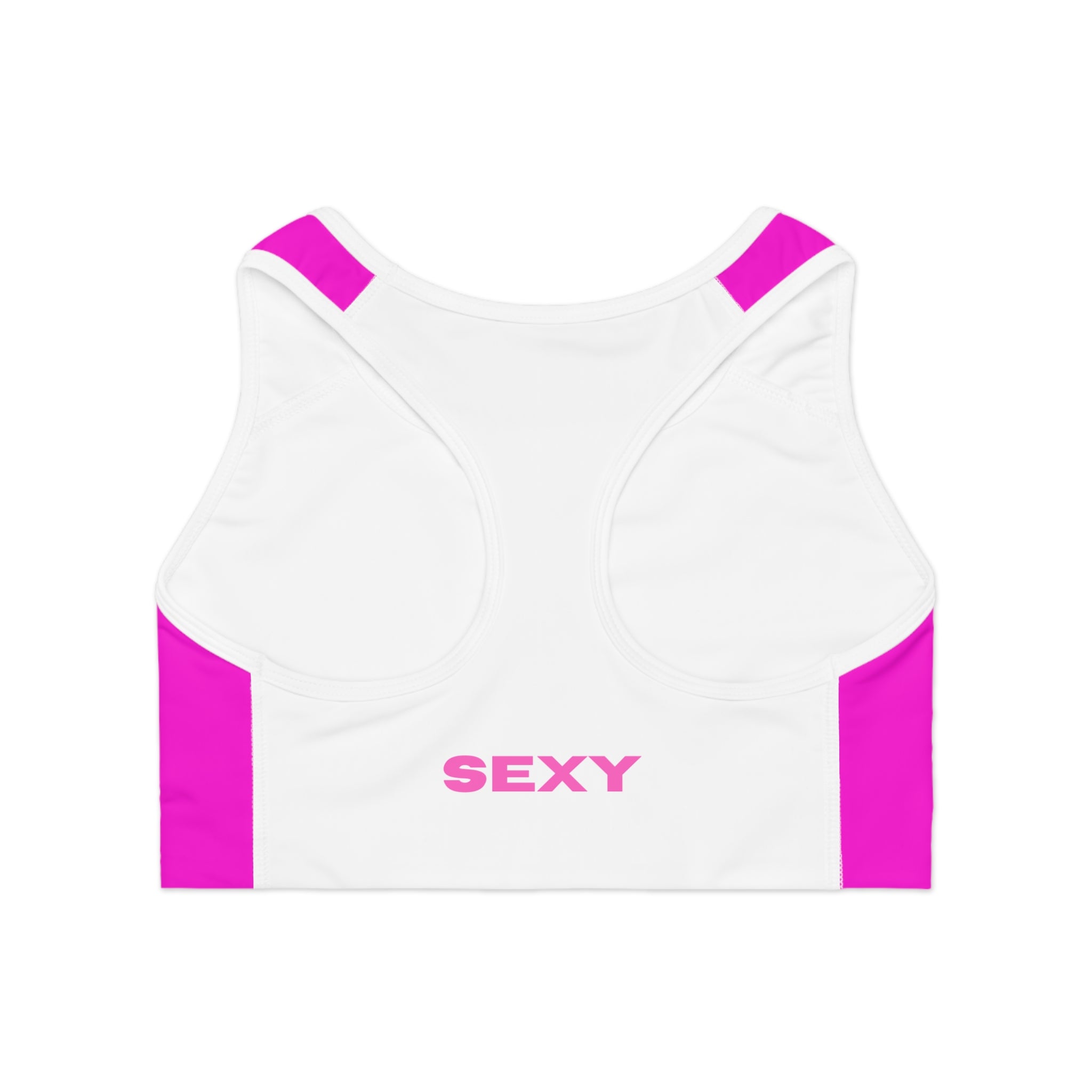 SEXY' Pink Sports Bra — Bold Activewear Crop Top Pink