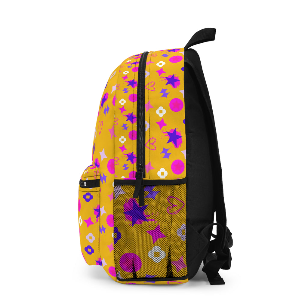 Love Heart Backpack Yellow
