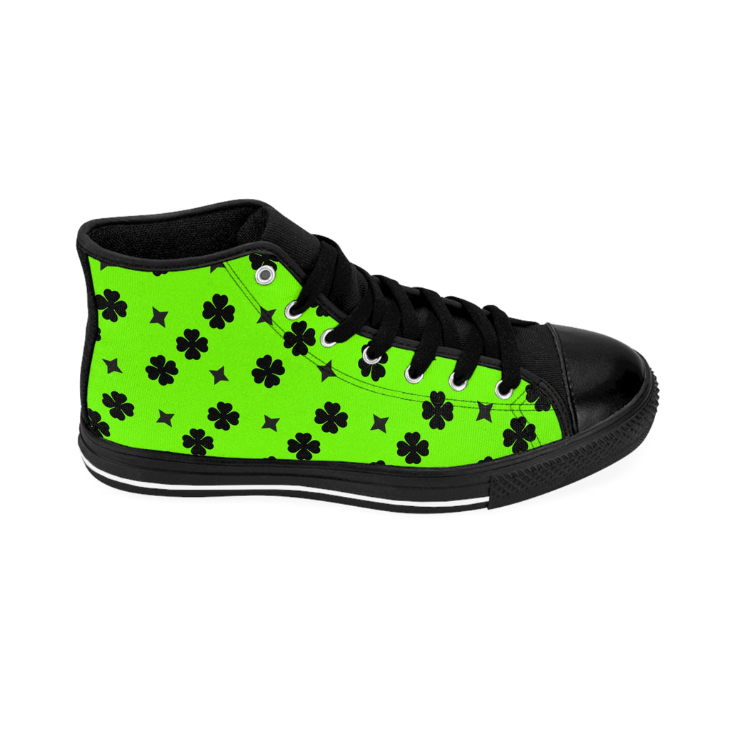 Men Classic Sneakers Star Lime Green