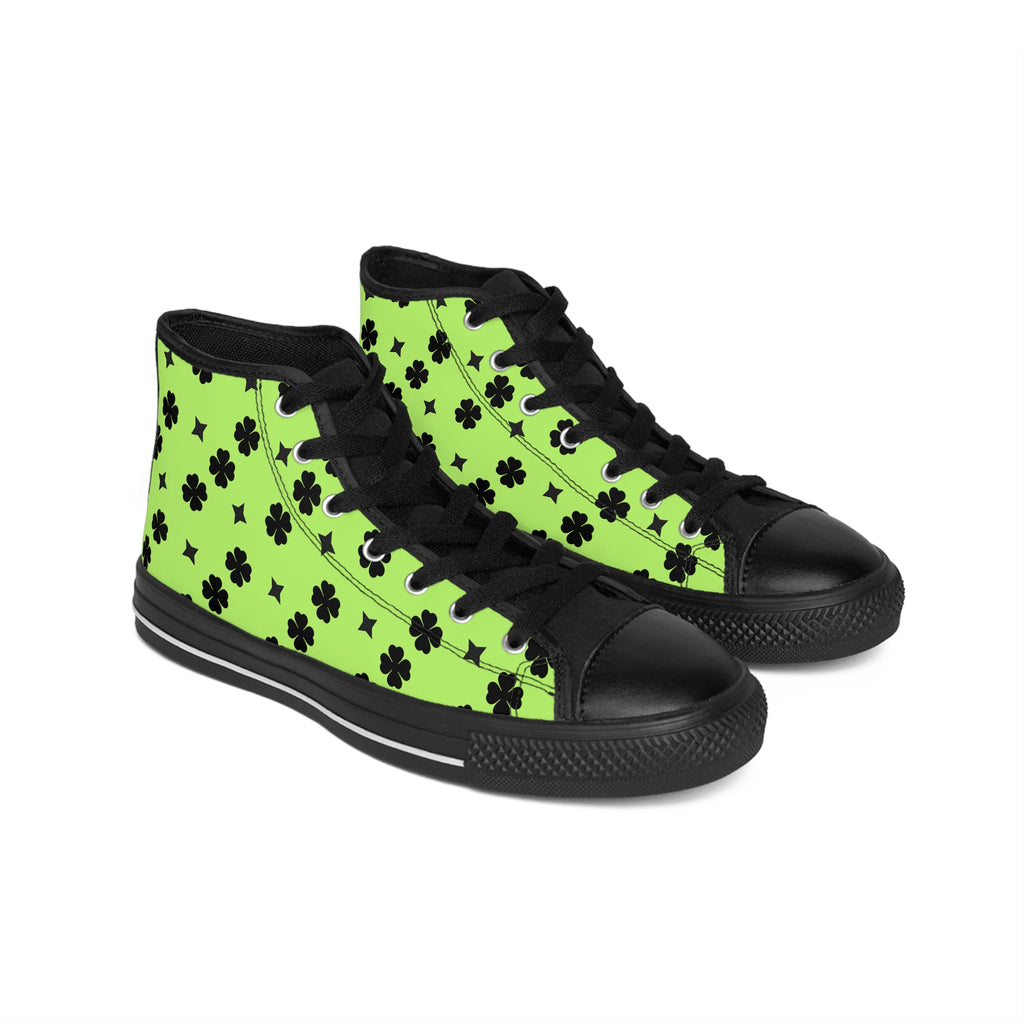 Men Classic Sneakers Lime Green Design