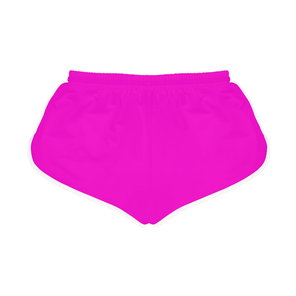 Women's Relaxed Shorts — Bright Pink Casual Lounge & Workout Shorts
