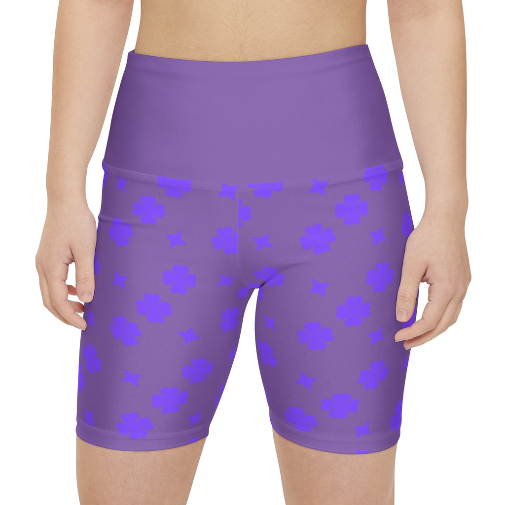 Gym Girls Black Women Workout Shorts Purple