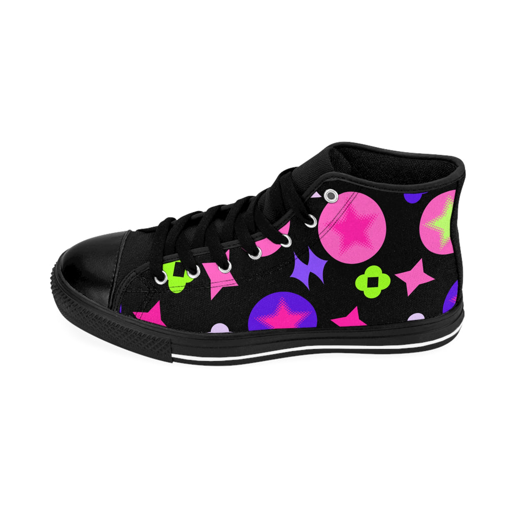 Women's Classic Sneakers with Colorful  Stars