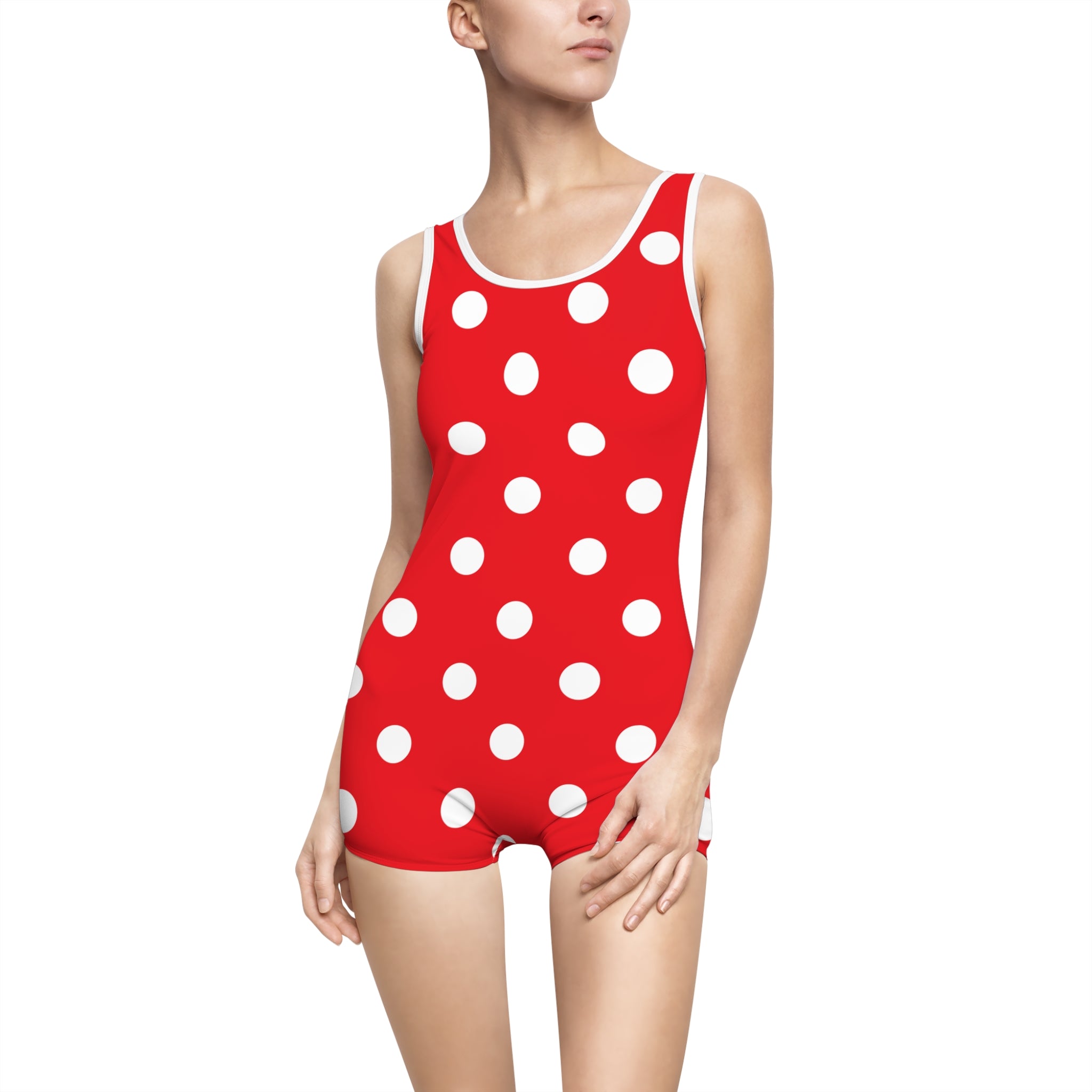 Retro Polka Dot Women's Swimsuit