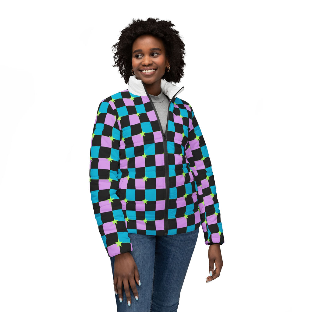 Colorful Checkered Women’s Jacket