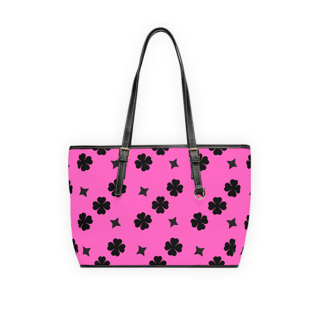 Pink  Lucky Leather Shoulder Bag