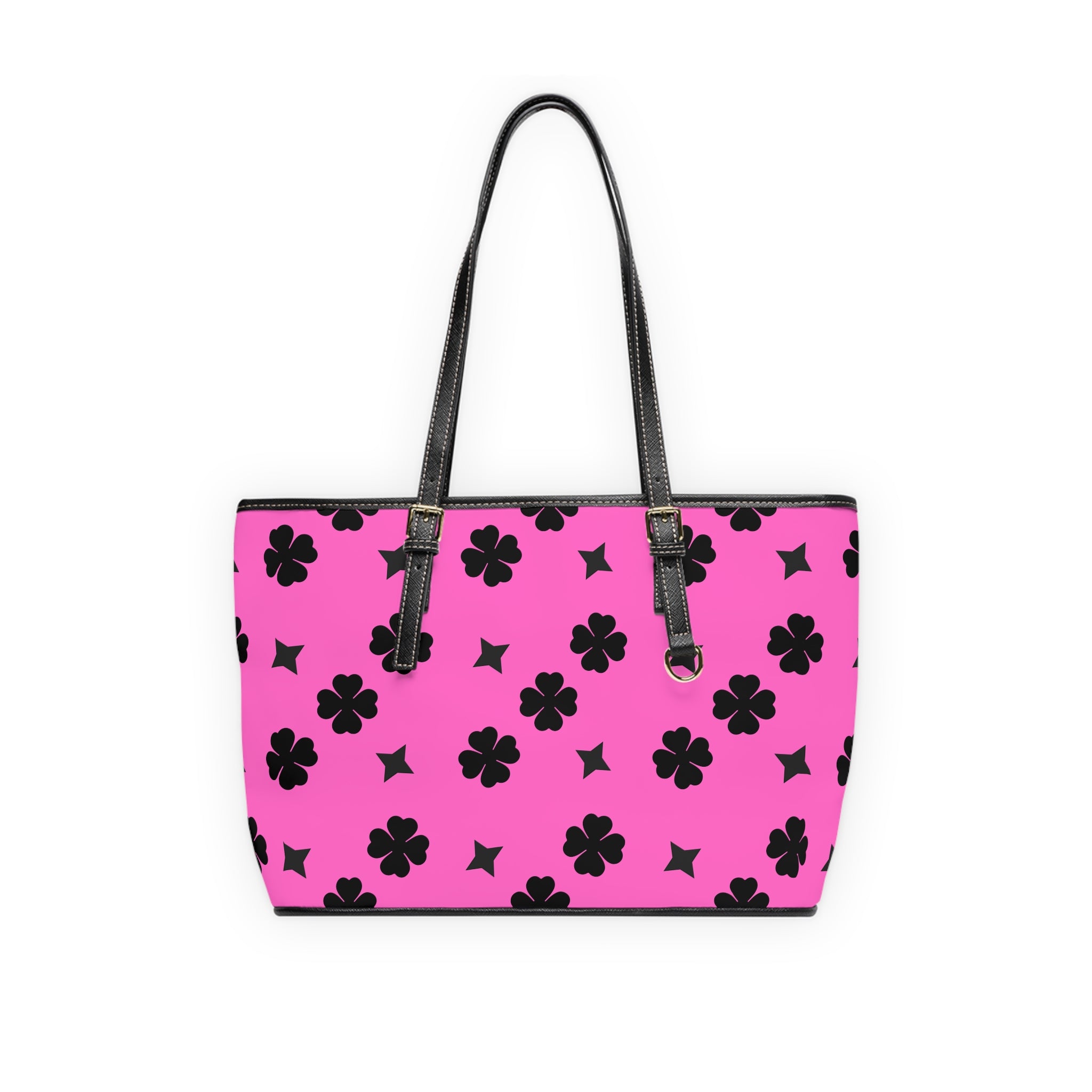 Pink  Lucky Leather Shoulder Bag
