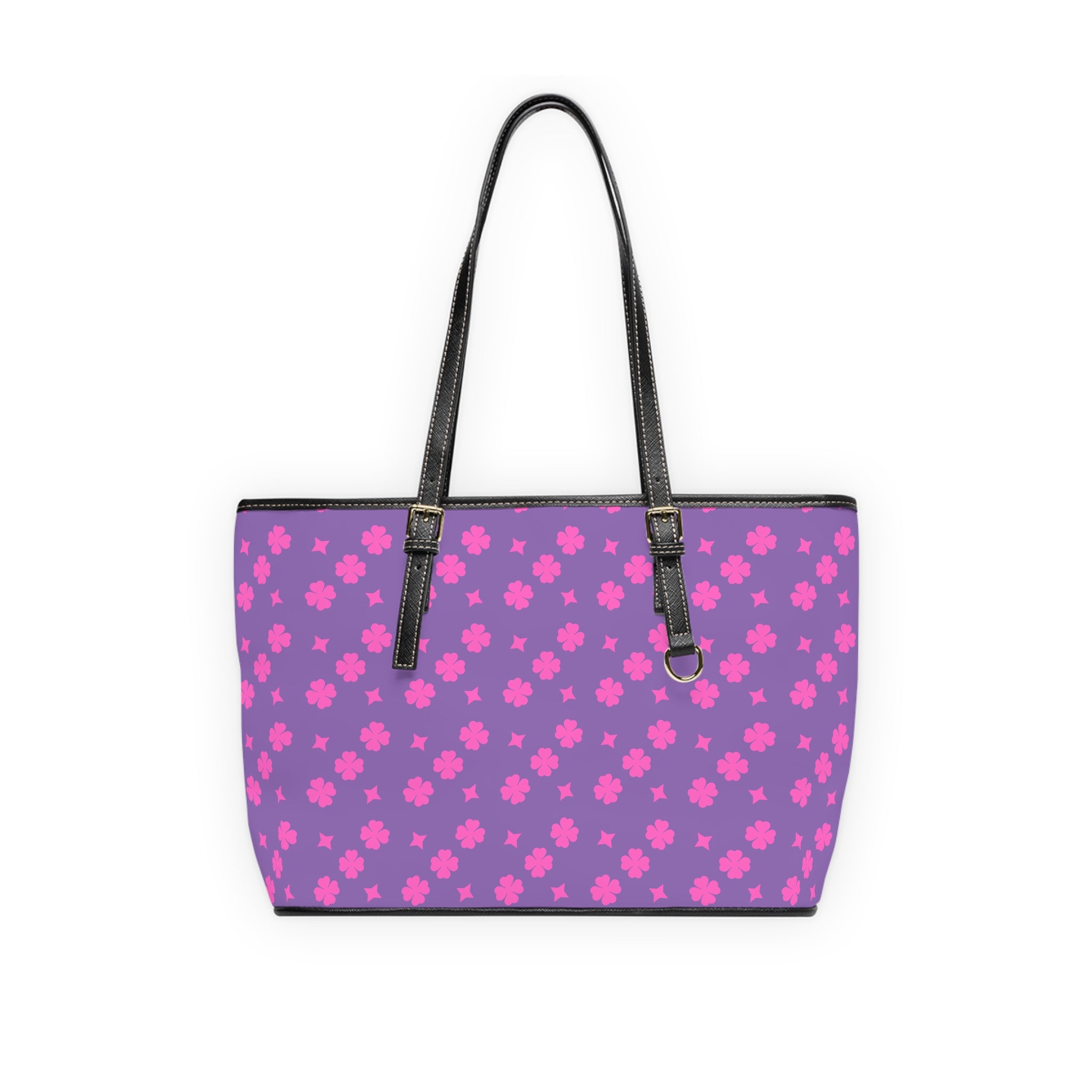 Purple Pink Colorful Leather Shoulder Bag - Stylish
