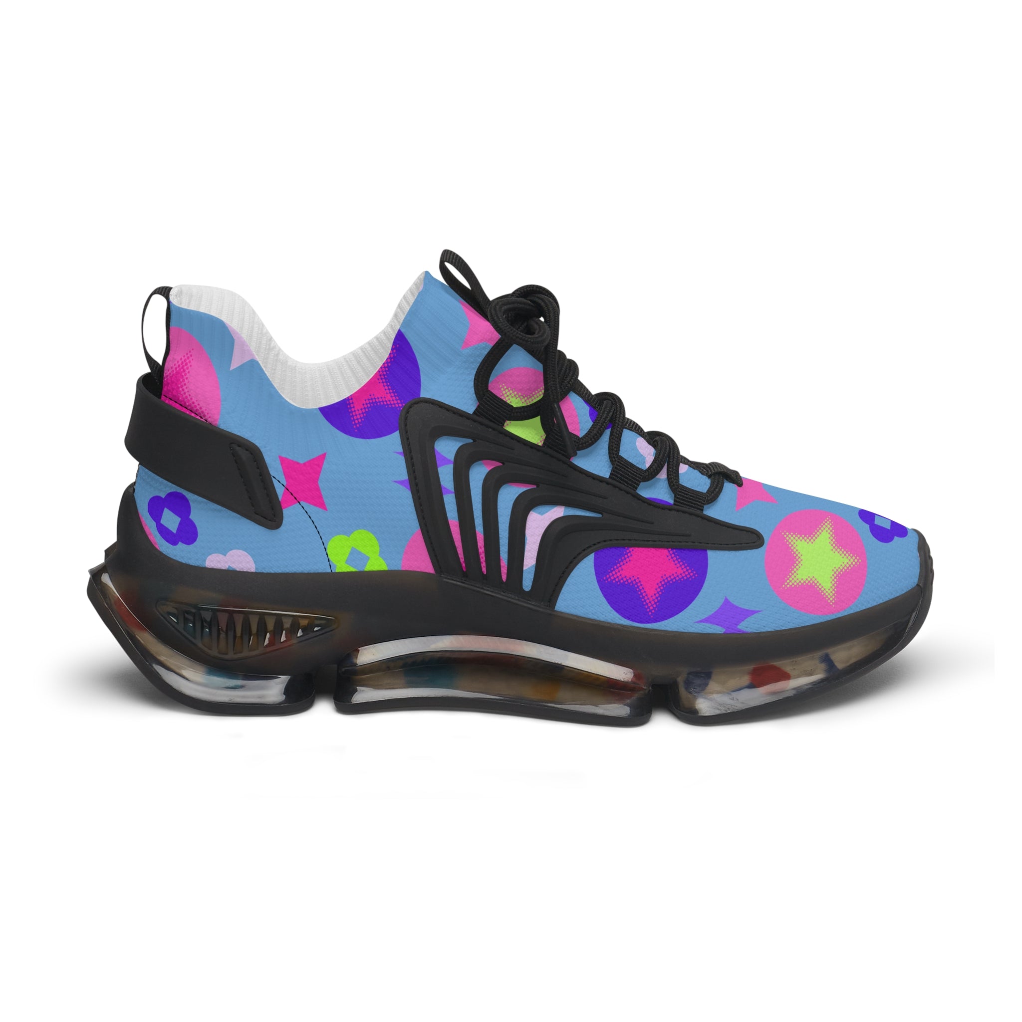 Blue Women's Mesh Sneakers Pink -Lightweight Athletic Shoes