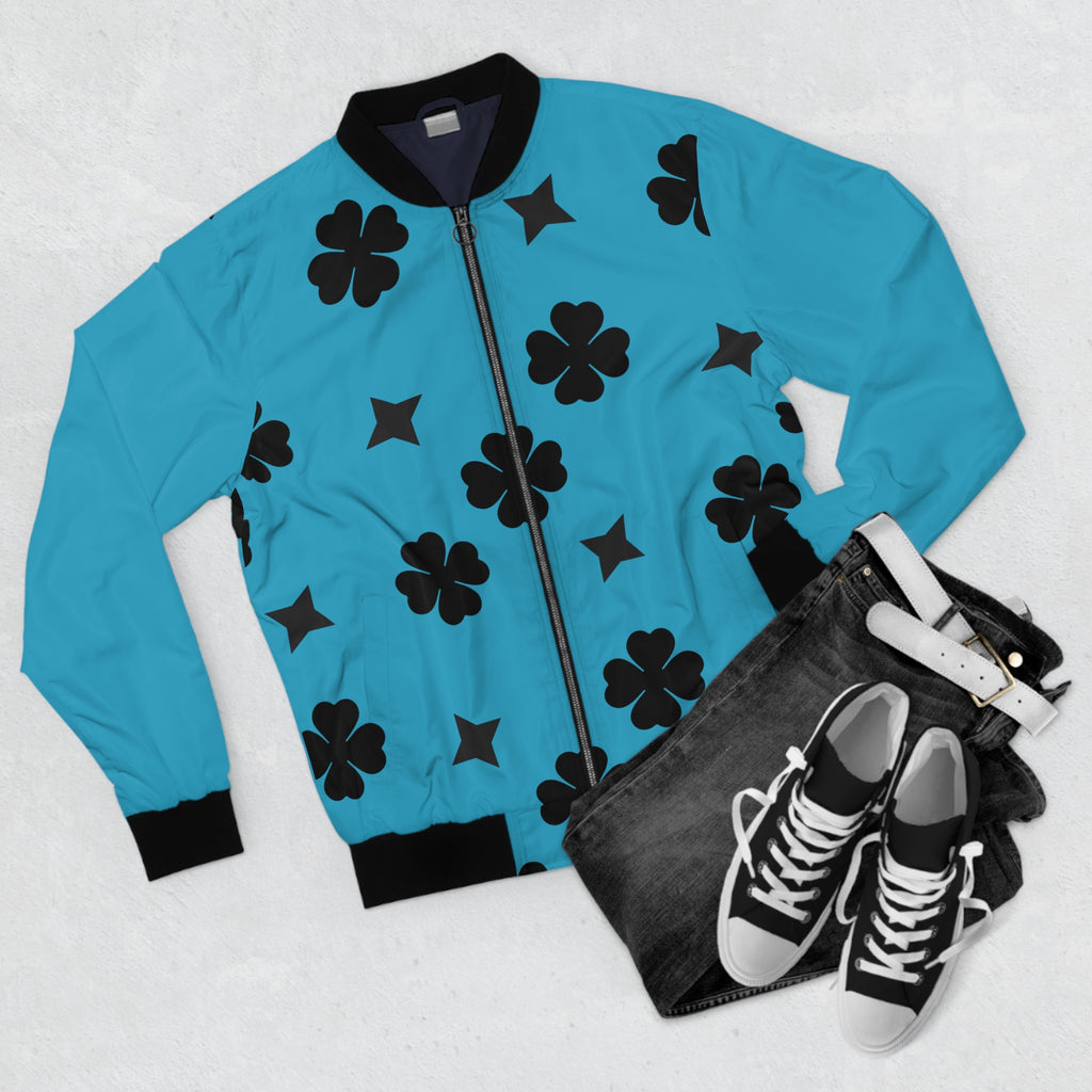 Men Black Lucky On Top Corso Blue Jacket