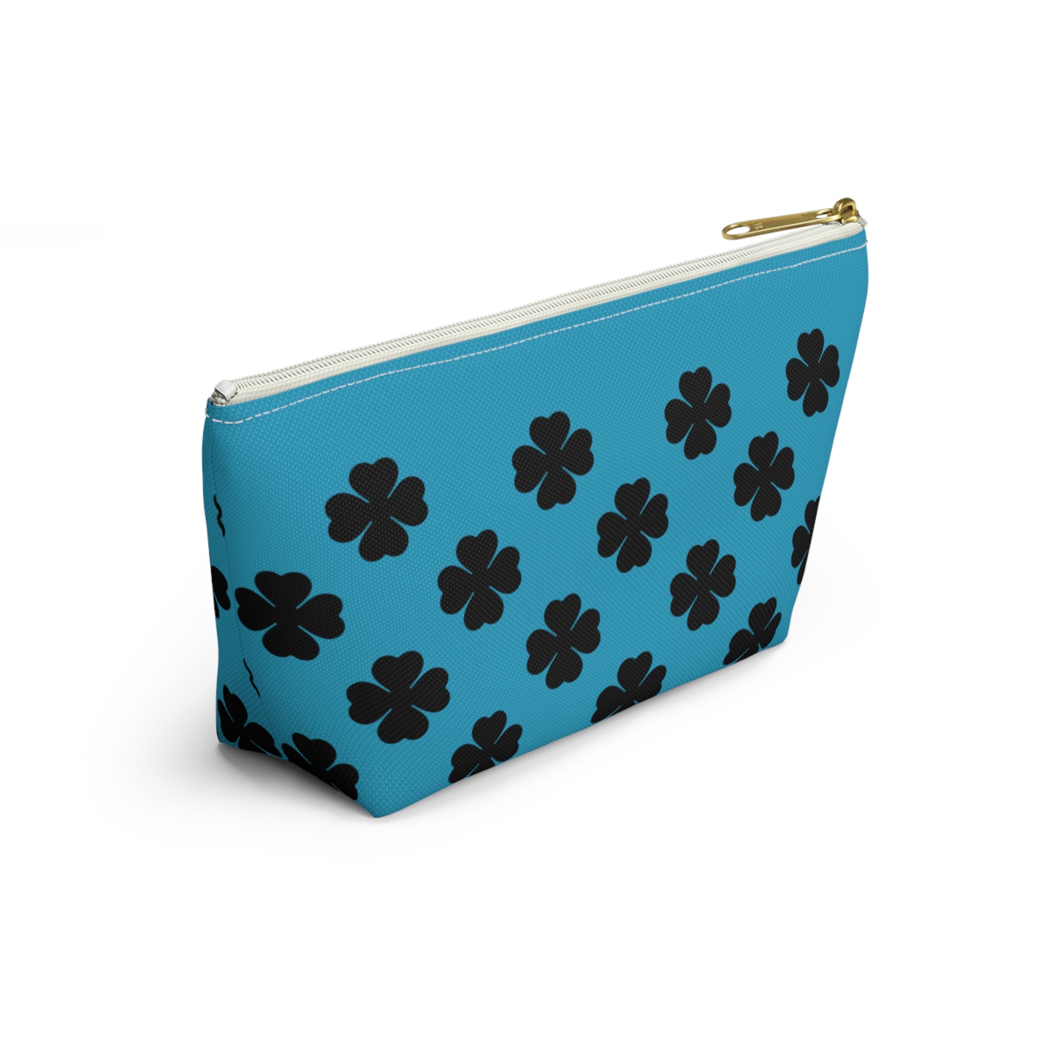Blu Clover Pattern Accessory Makeup & Travel Organizer