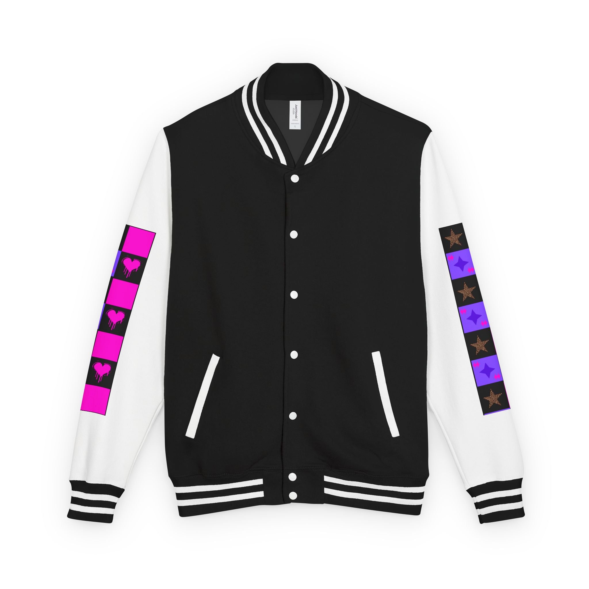 Women Hearts & Stars Jacket — Varsity Coat