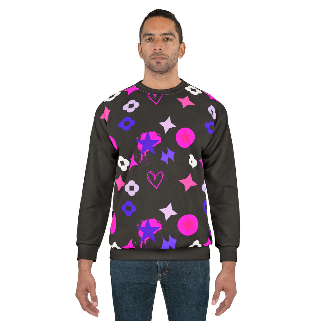 Starburst Sweatshirt — Pink & Purple Graphic