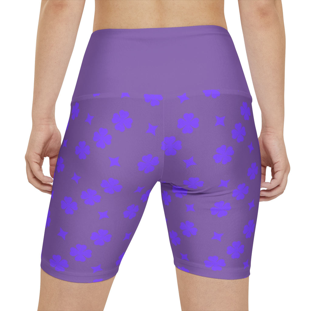 Gym Girls Black Women Workout Shorts Purple