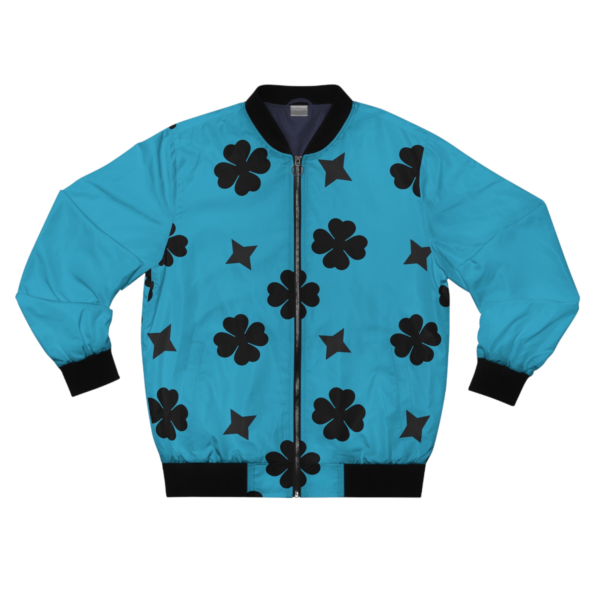 Men Black Lucky On Top Corso Blue Jacket