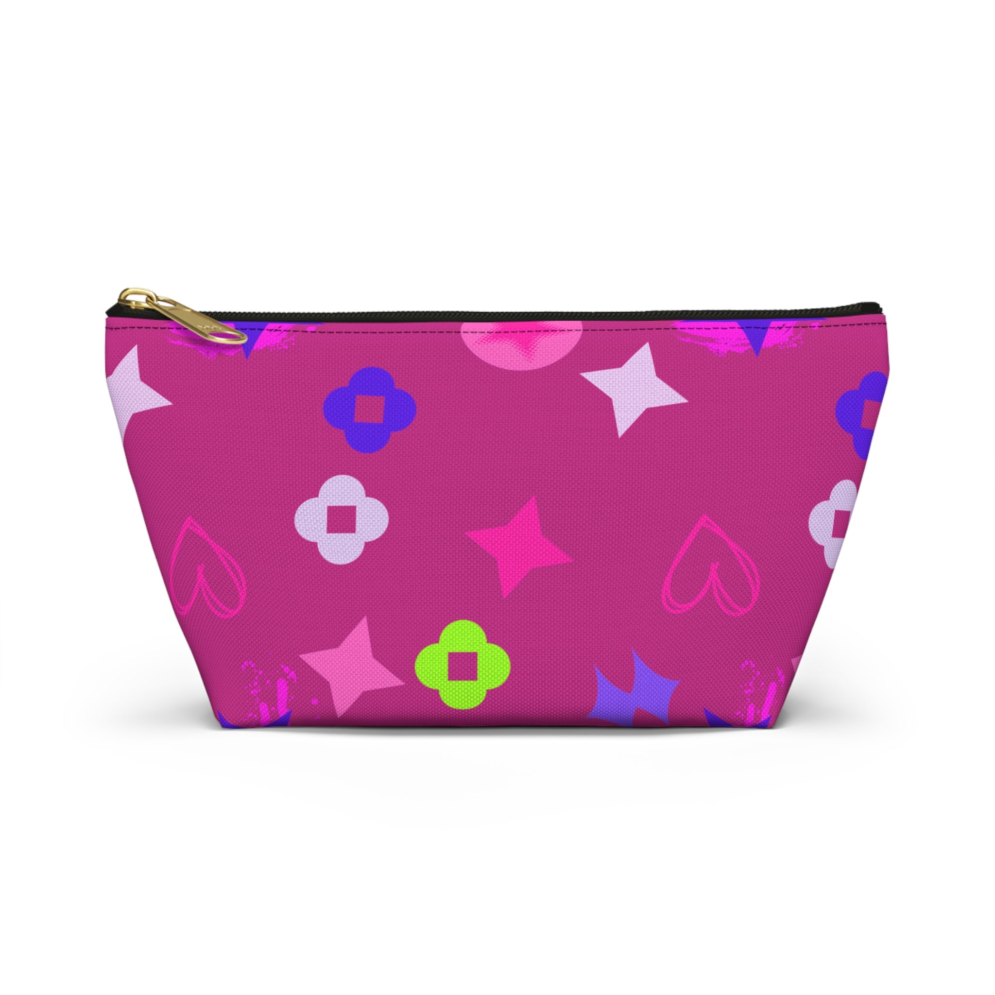 Stars Accessory Pouch —  Pink Makeup Bag