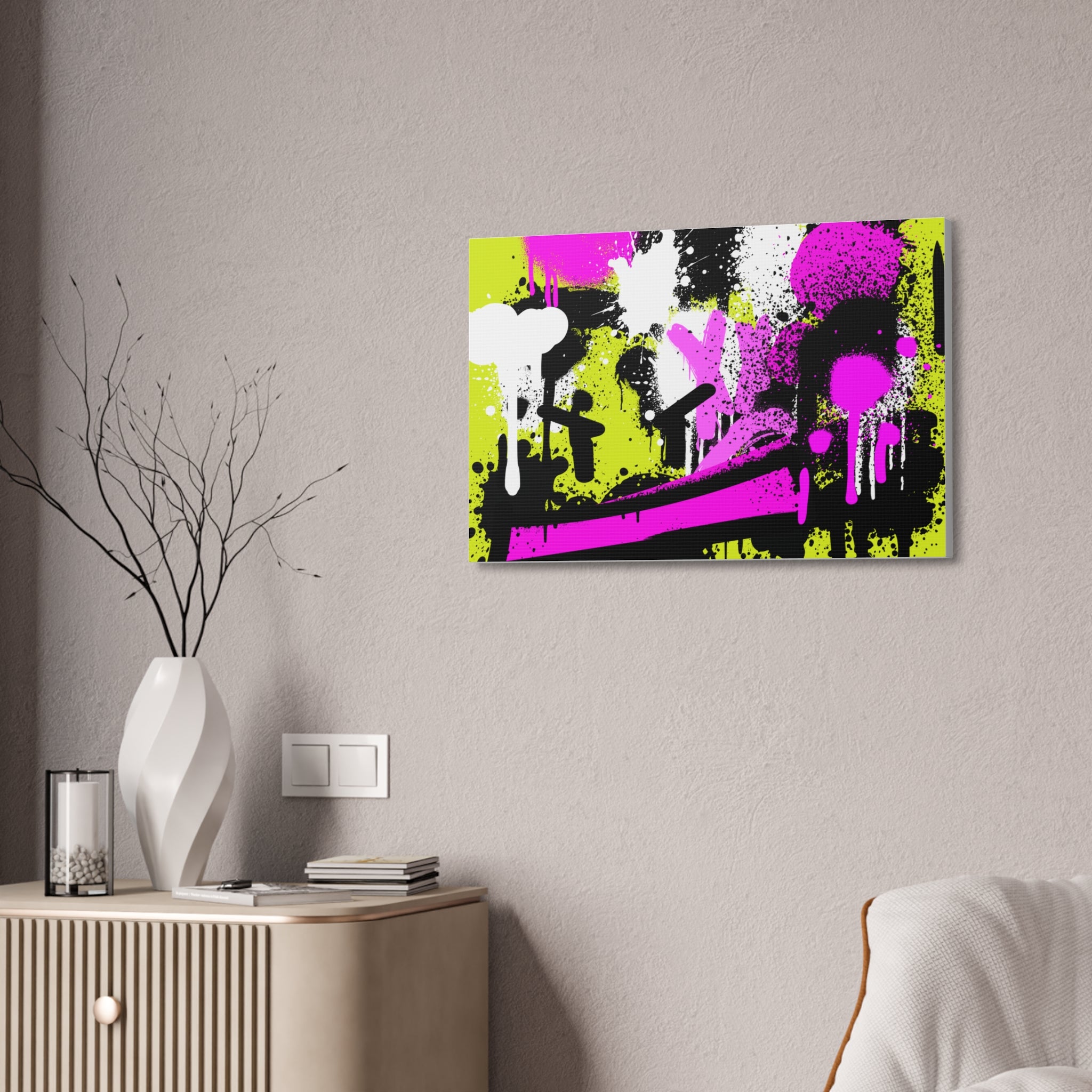 Vibrant Abstract Canvas Art Print