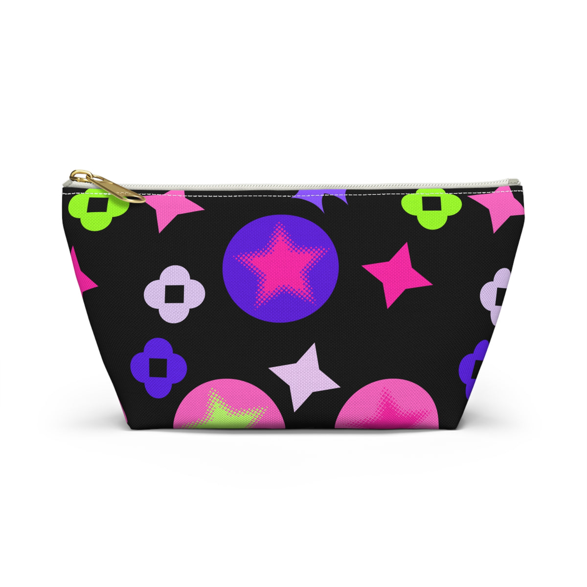 Colorful Star & Flower Accessory Pouch