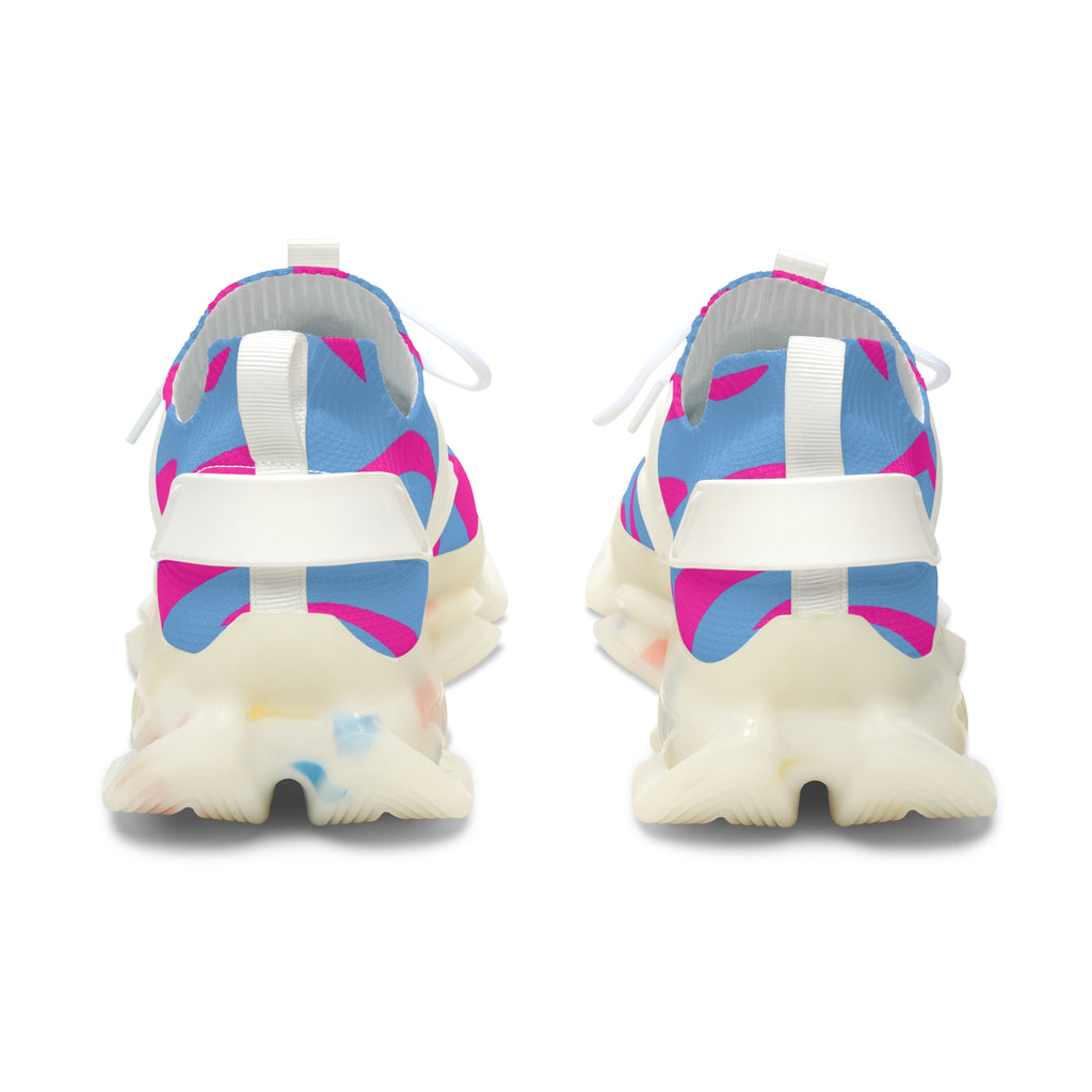 Copy of Pink Stylish Women's Mesh Sneakers – Bold Pink Stripes