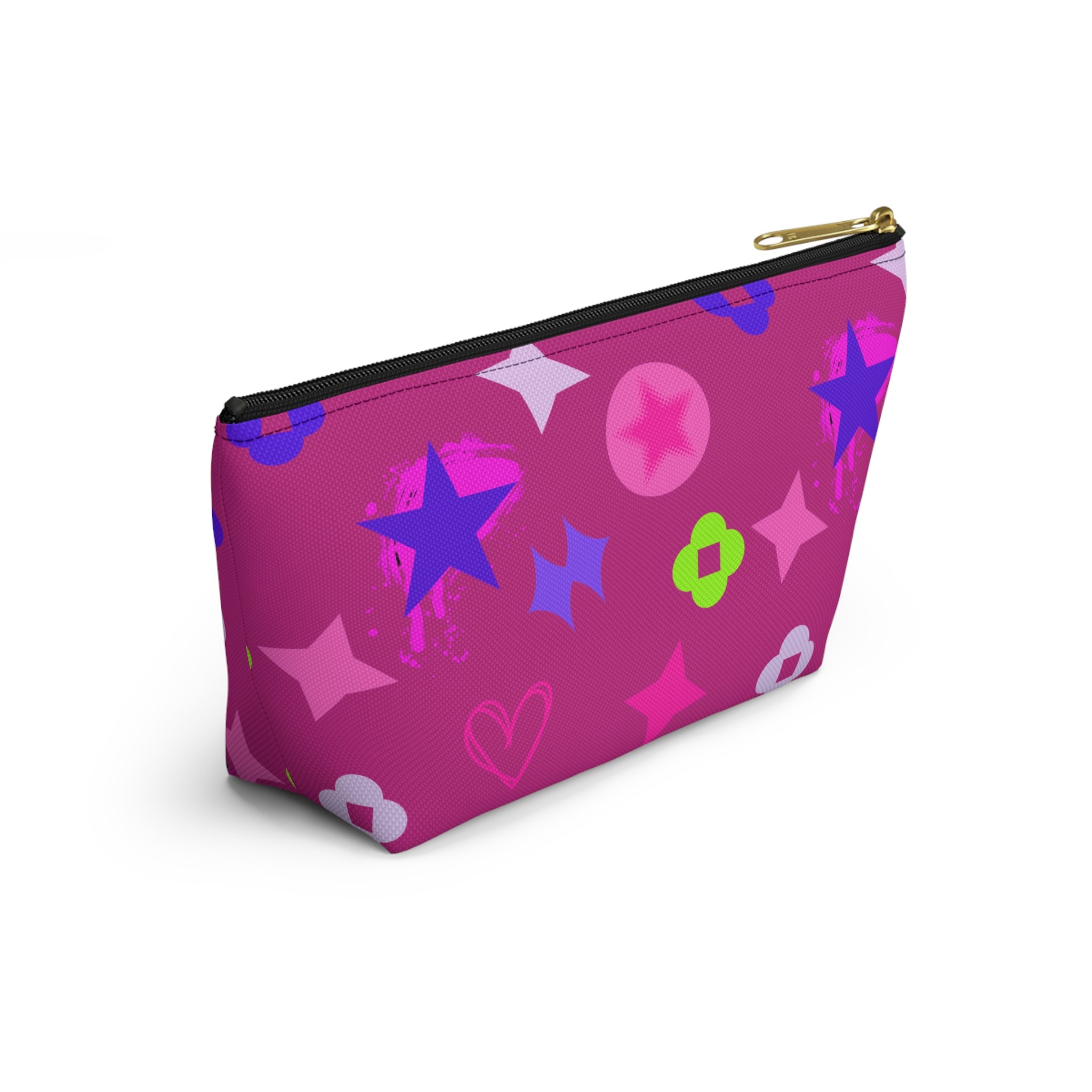 Stars Accessory Pouch —  Pink Makeup Bag