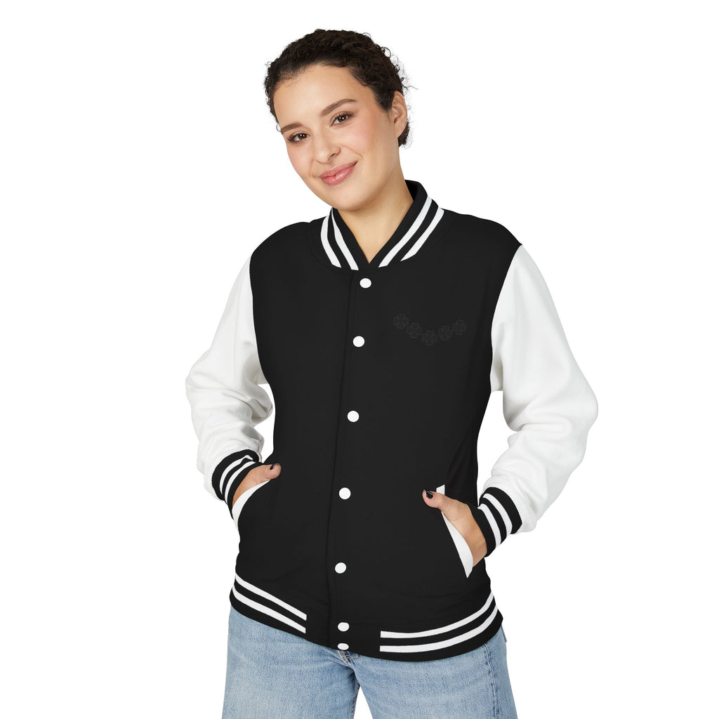 Classic Black & White Letterman Jacket
