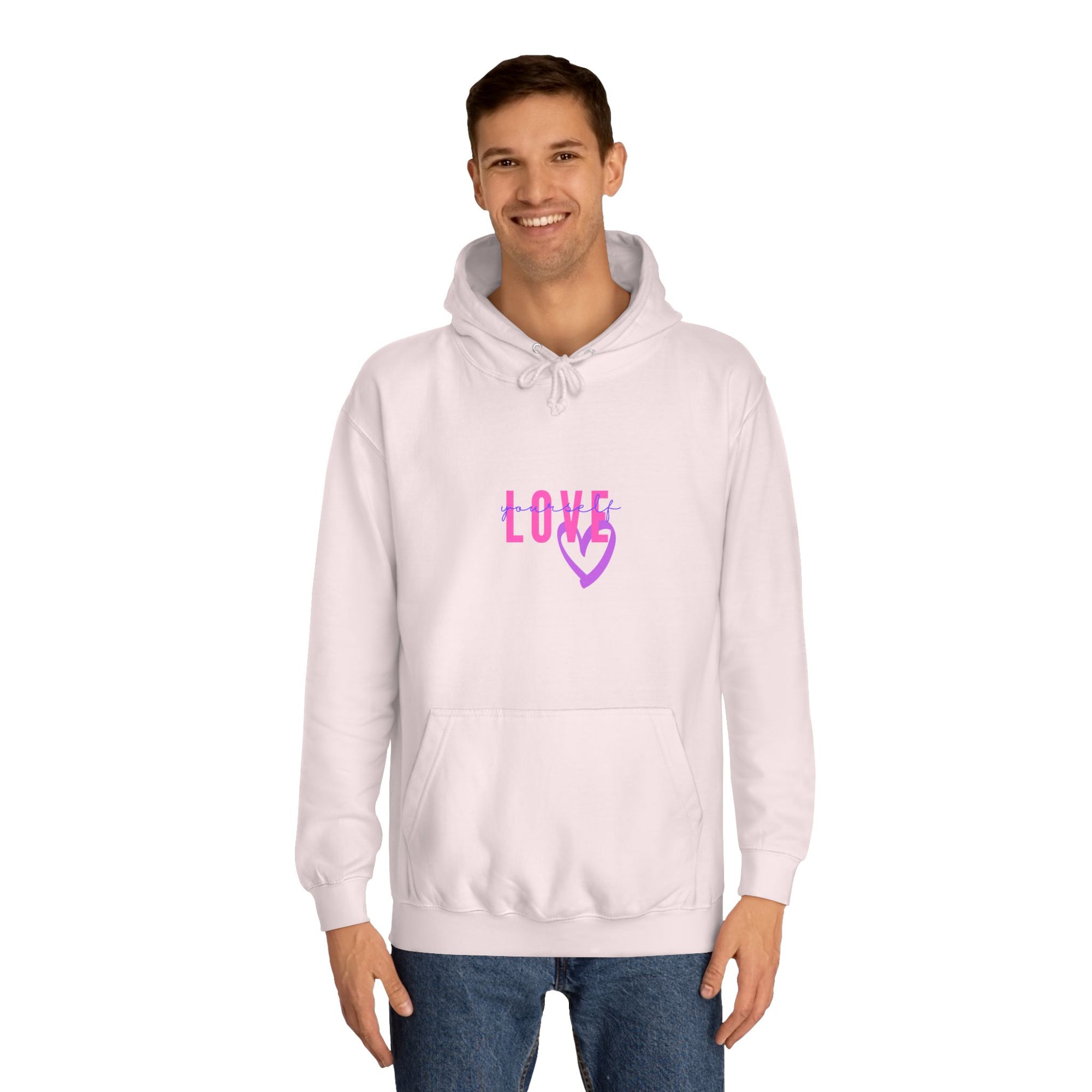 Love Heart Hoodie Unisex College Sweatshirt Apparel