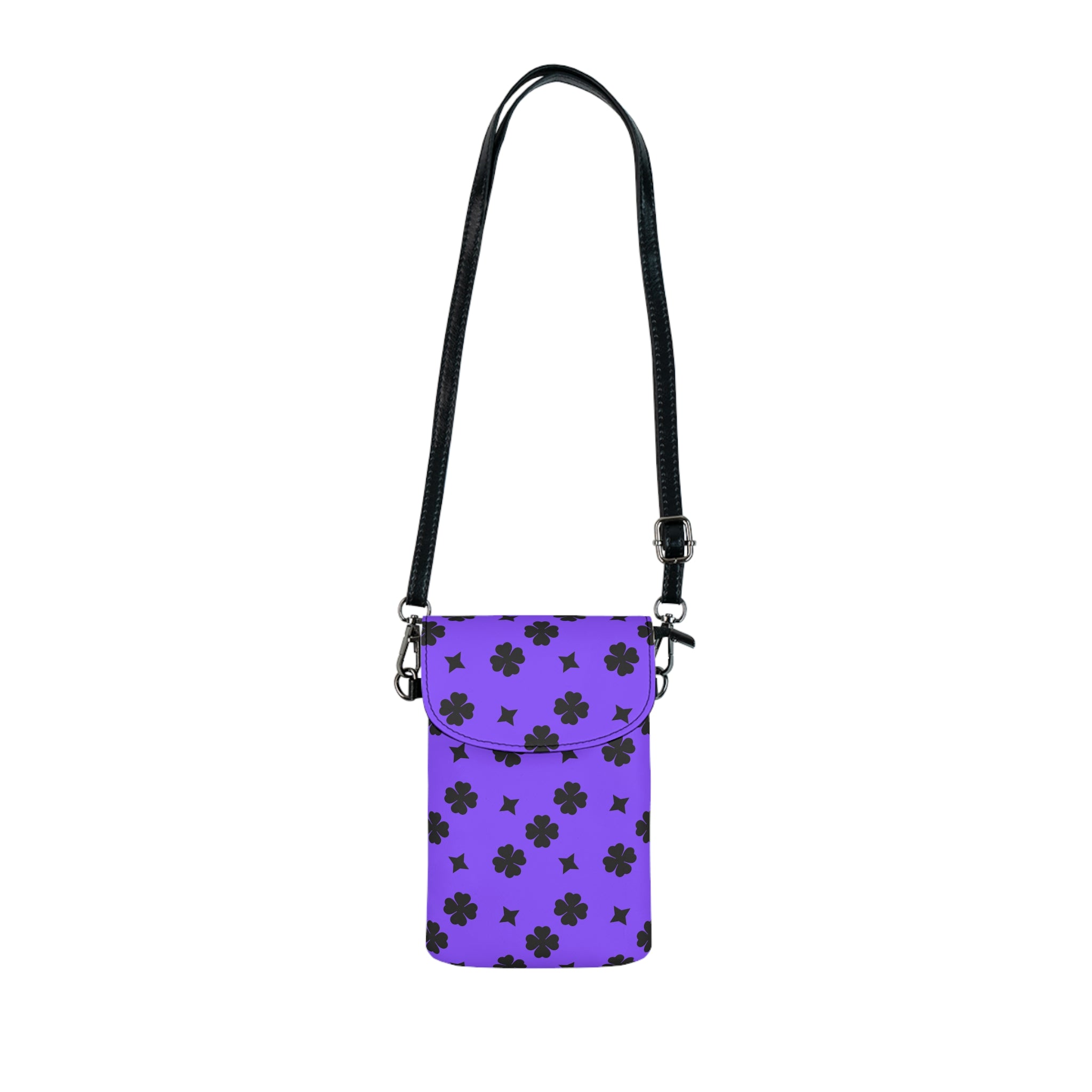 Cell Phone Wallet with Stylish Purple Bunny