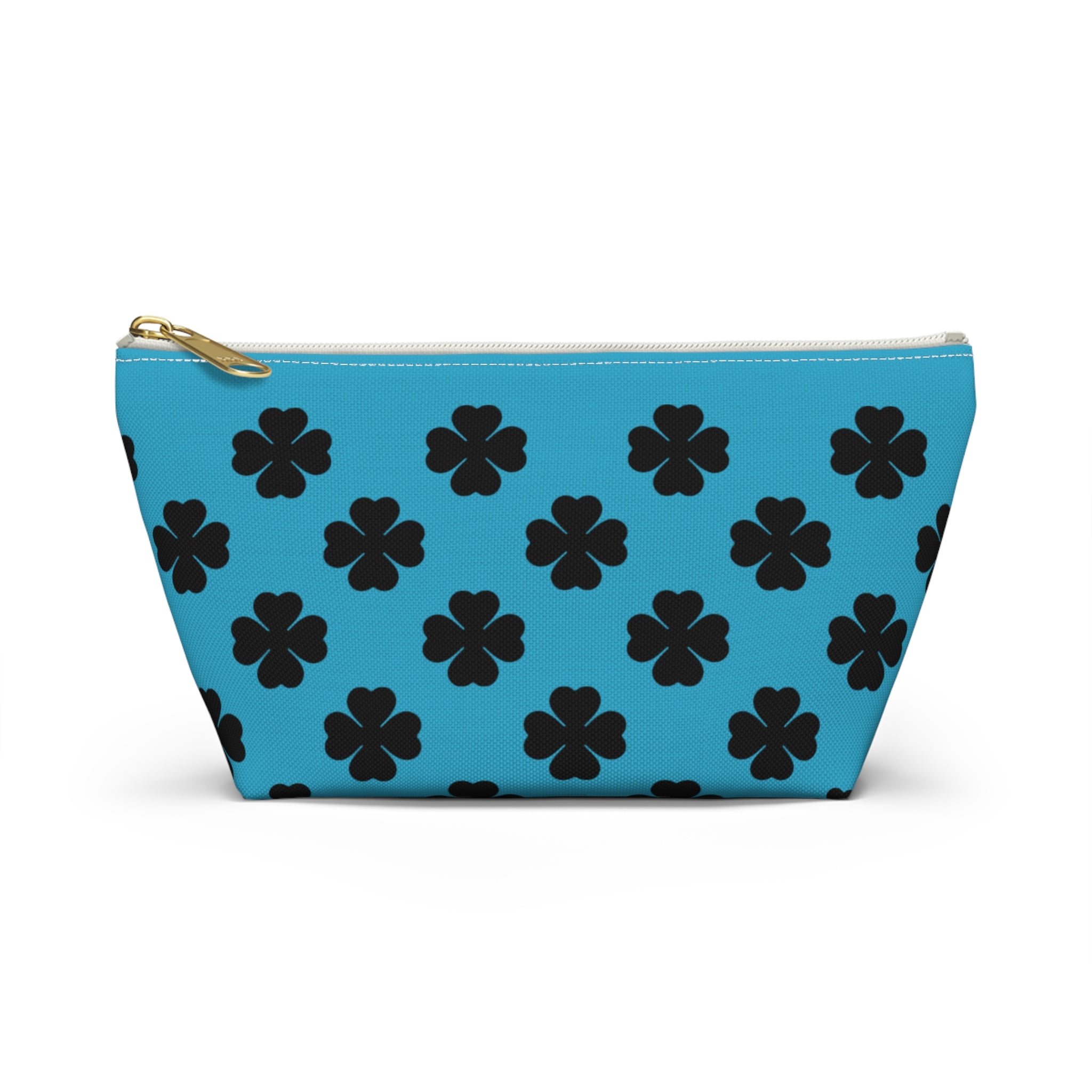 Blu Clover Pattern Accessory Makeup & Travel Organizer