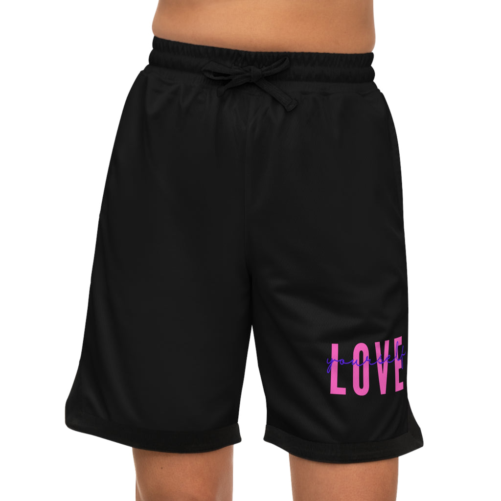 Love Basketball Shorts — Ribbed Athletic Game Shorts