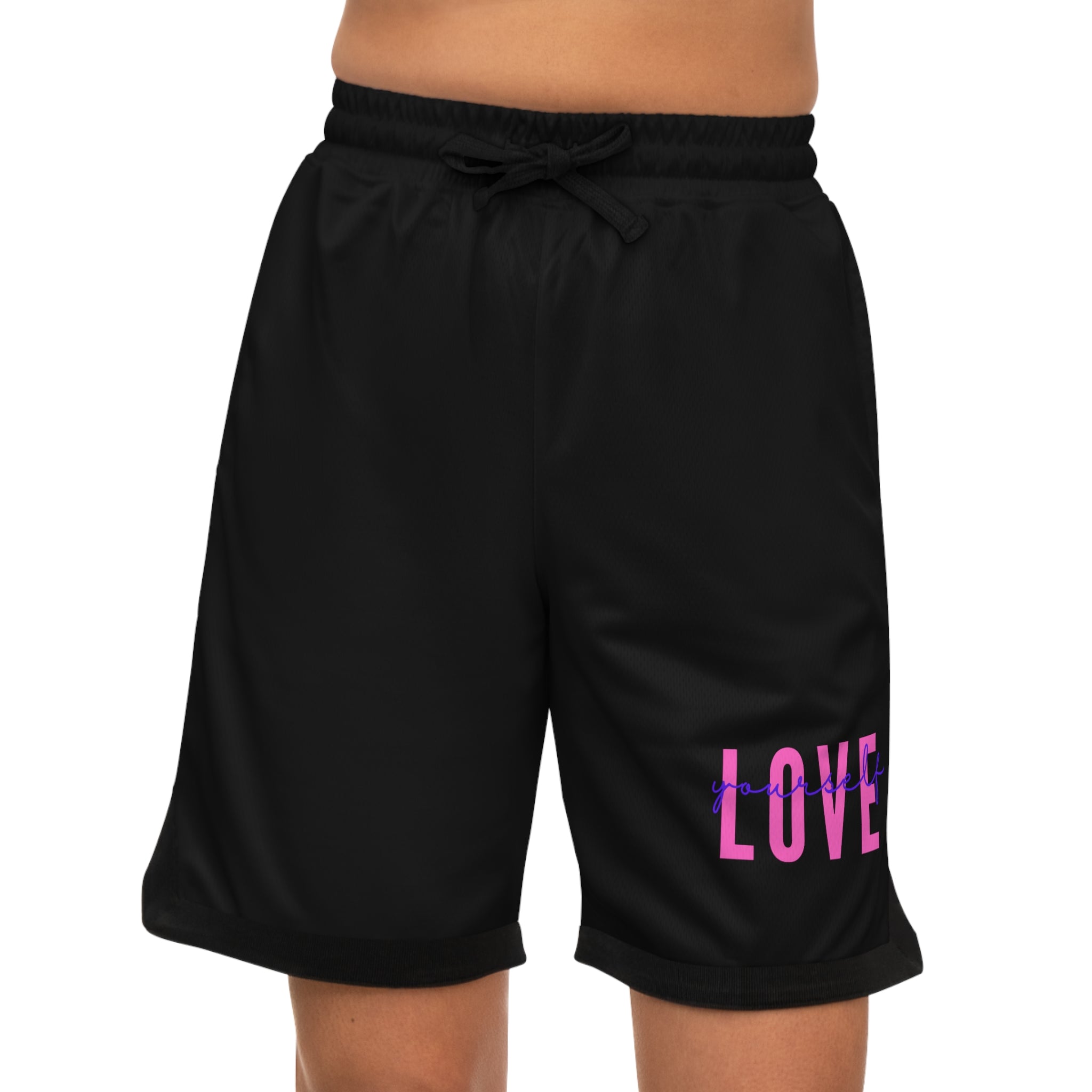 Love Basketball Shorts — Ribbed Athletic Game Shorts