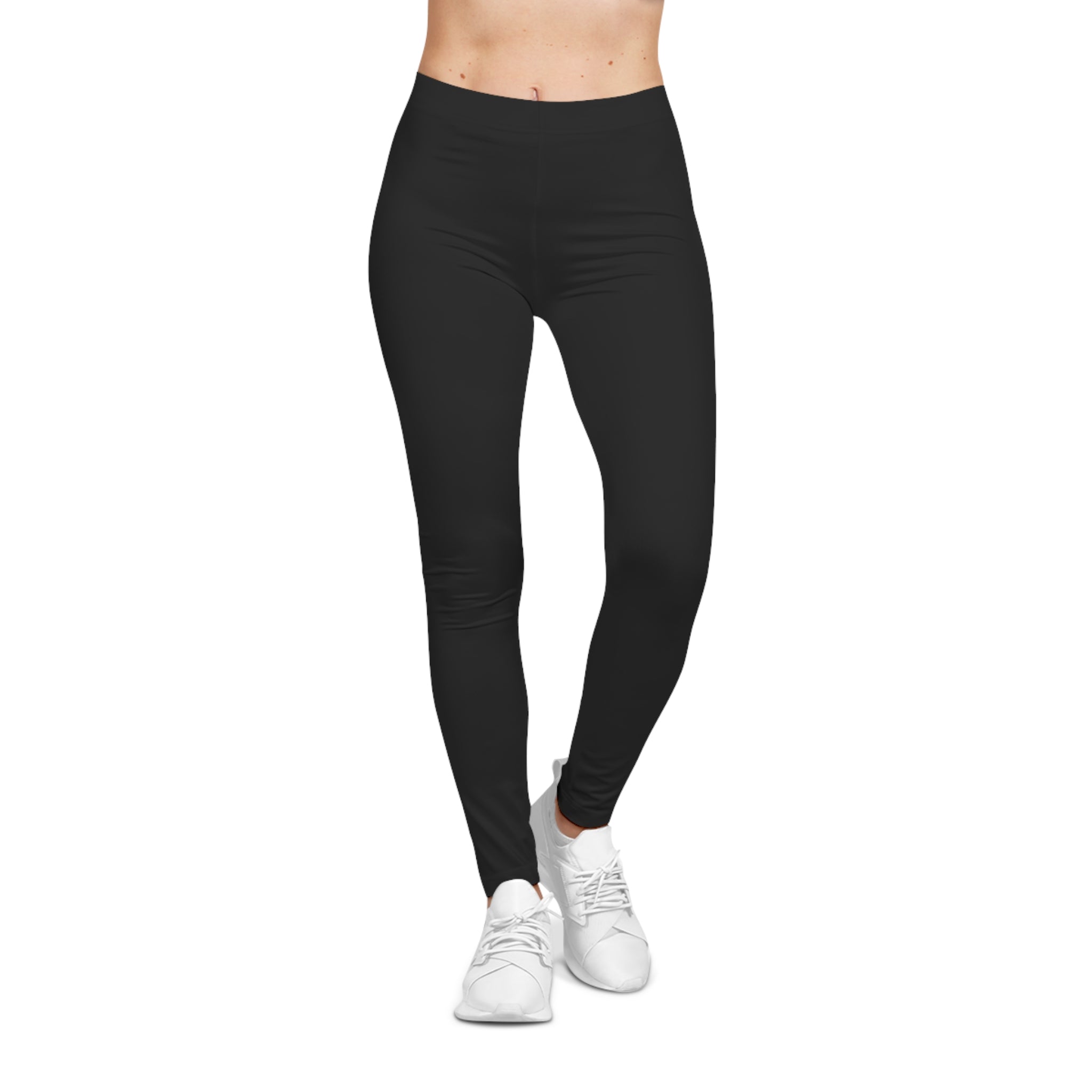 Women's Black 'LOVE' Casual Leggings — Comfortable Everyday Yoga & Lounge Pants
