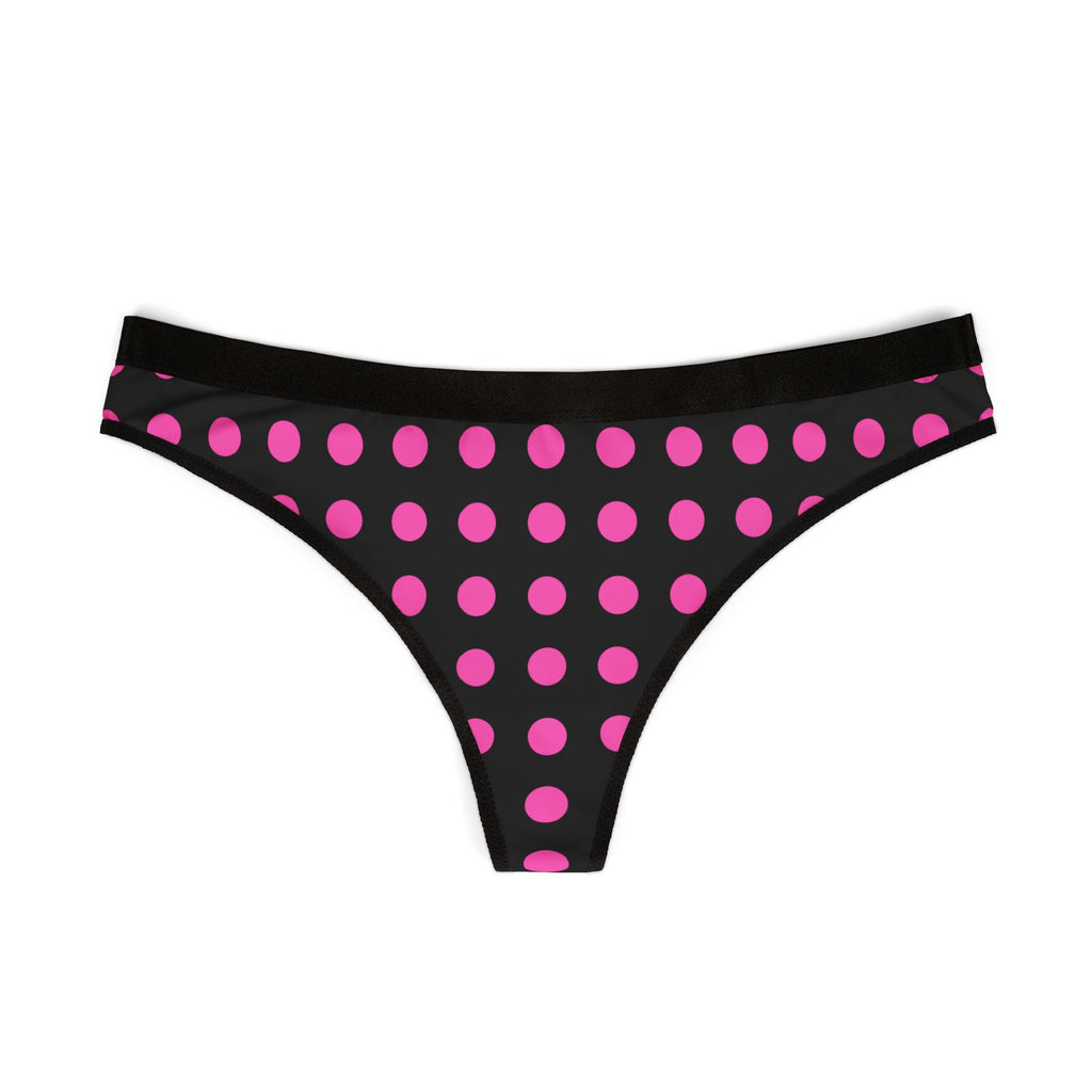 Girls Pink Thong Black  — Women's Cheeky Bikini Underwear