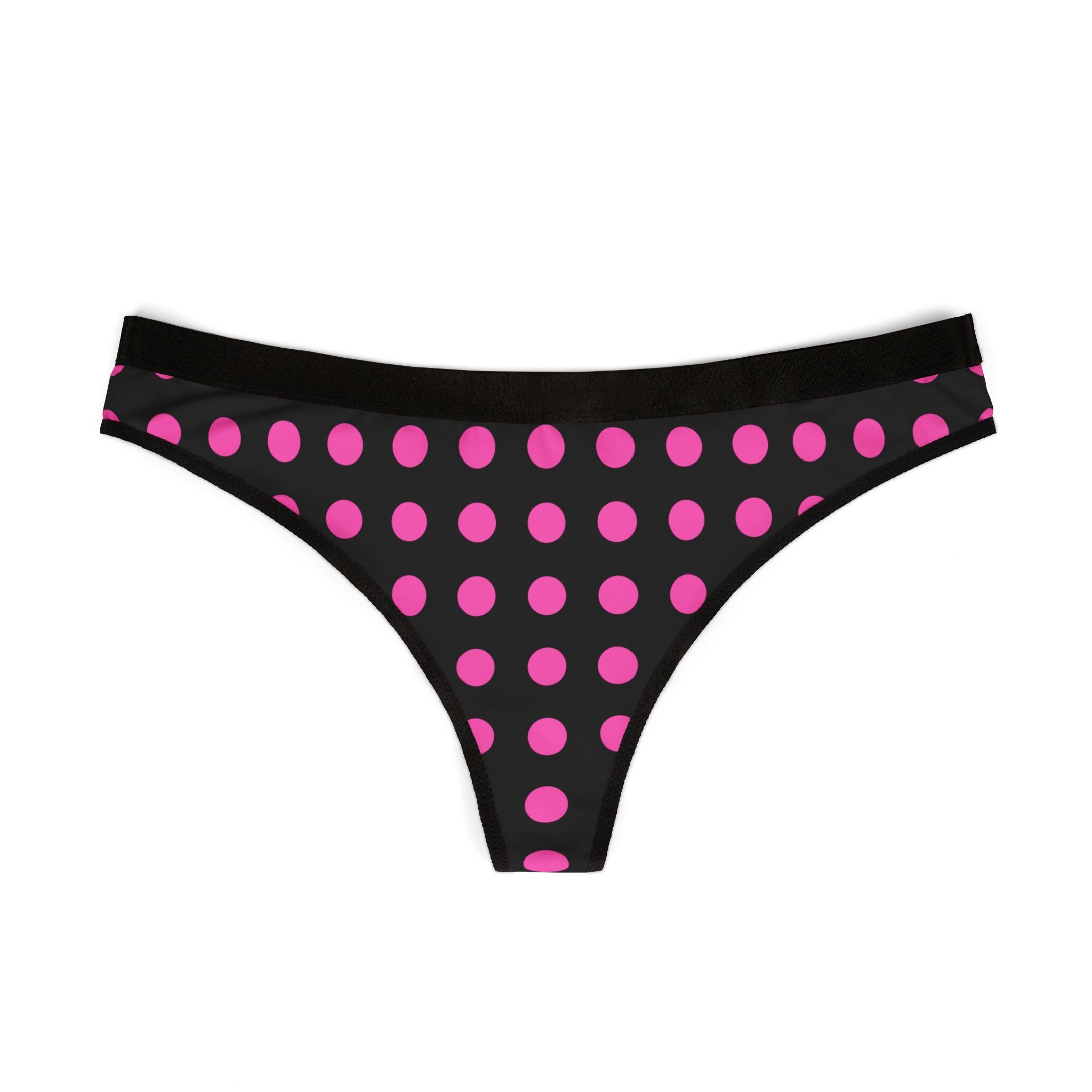 Girls Pink Thong Black  — Women's Cheeky Bikini Underwear