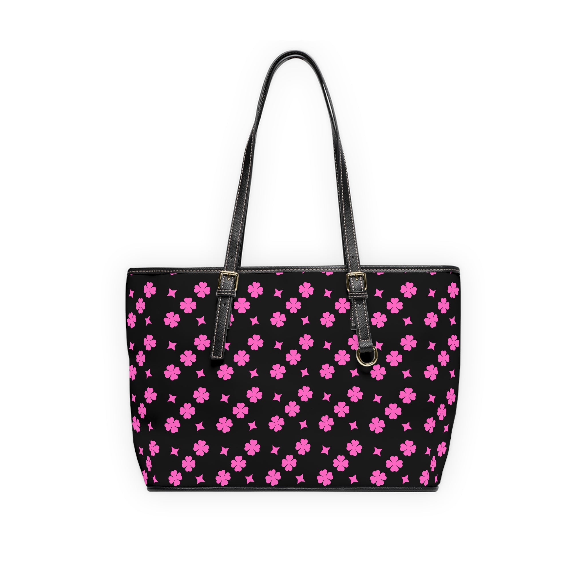 Black Colorful Leather Shoulder Bag - Stylish