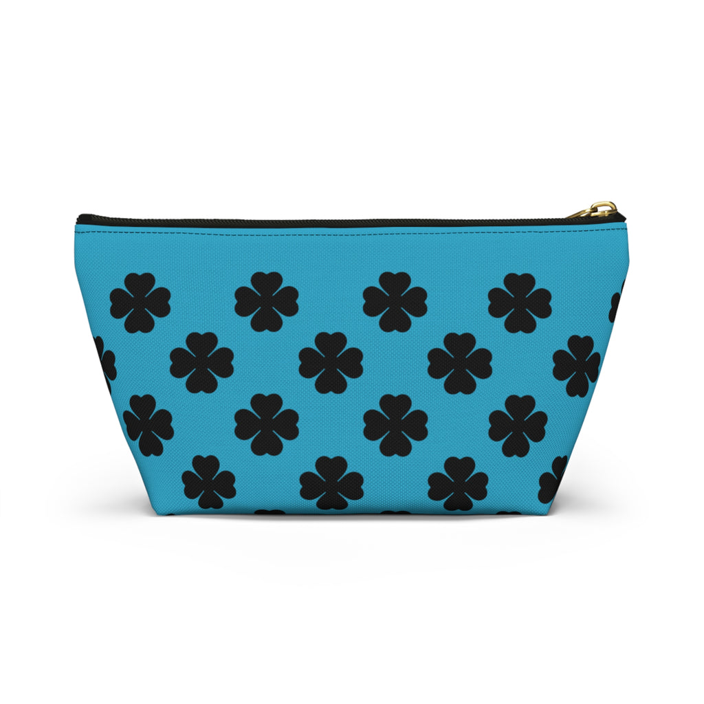 Blu Clover Pattern Accessory Makeup & Travel Organizer