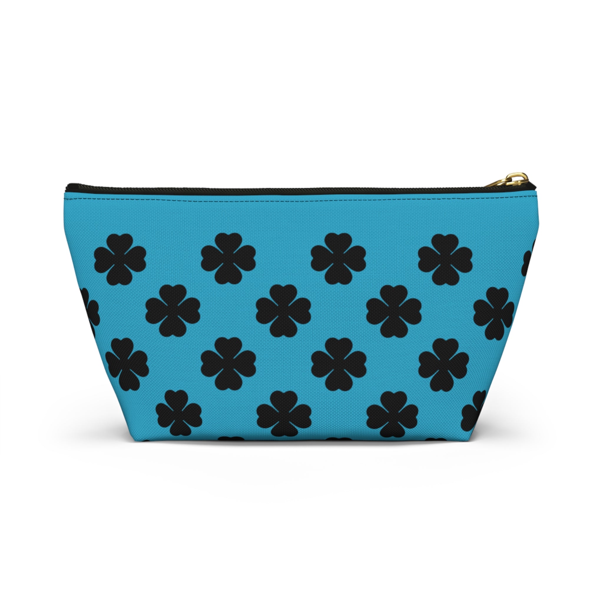 Blu Clover Pattern Accessory Makeup & Travel Organizer
