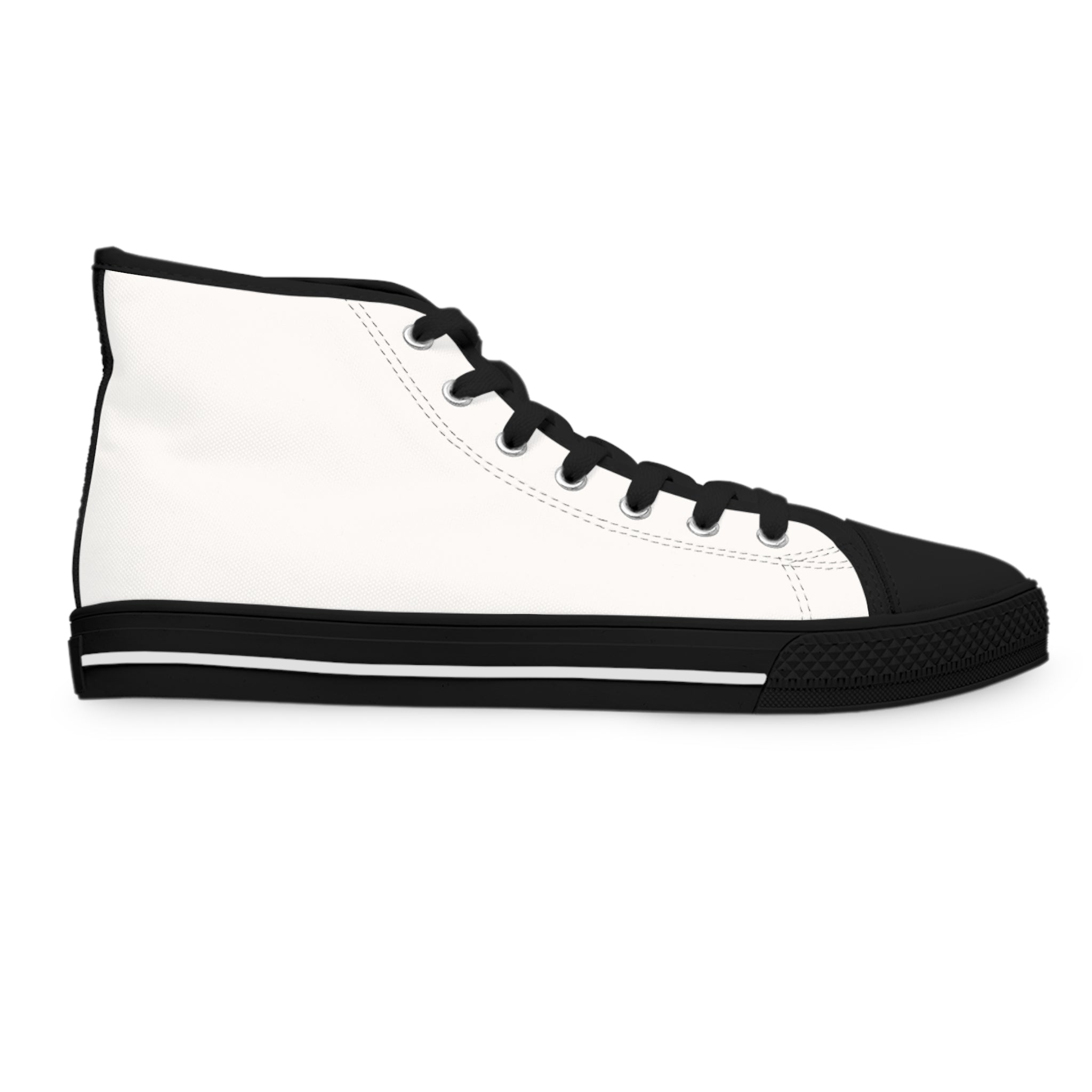 Classic  High-Top Sneakers — Women's Casual Canvas Shoes Dusty White
