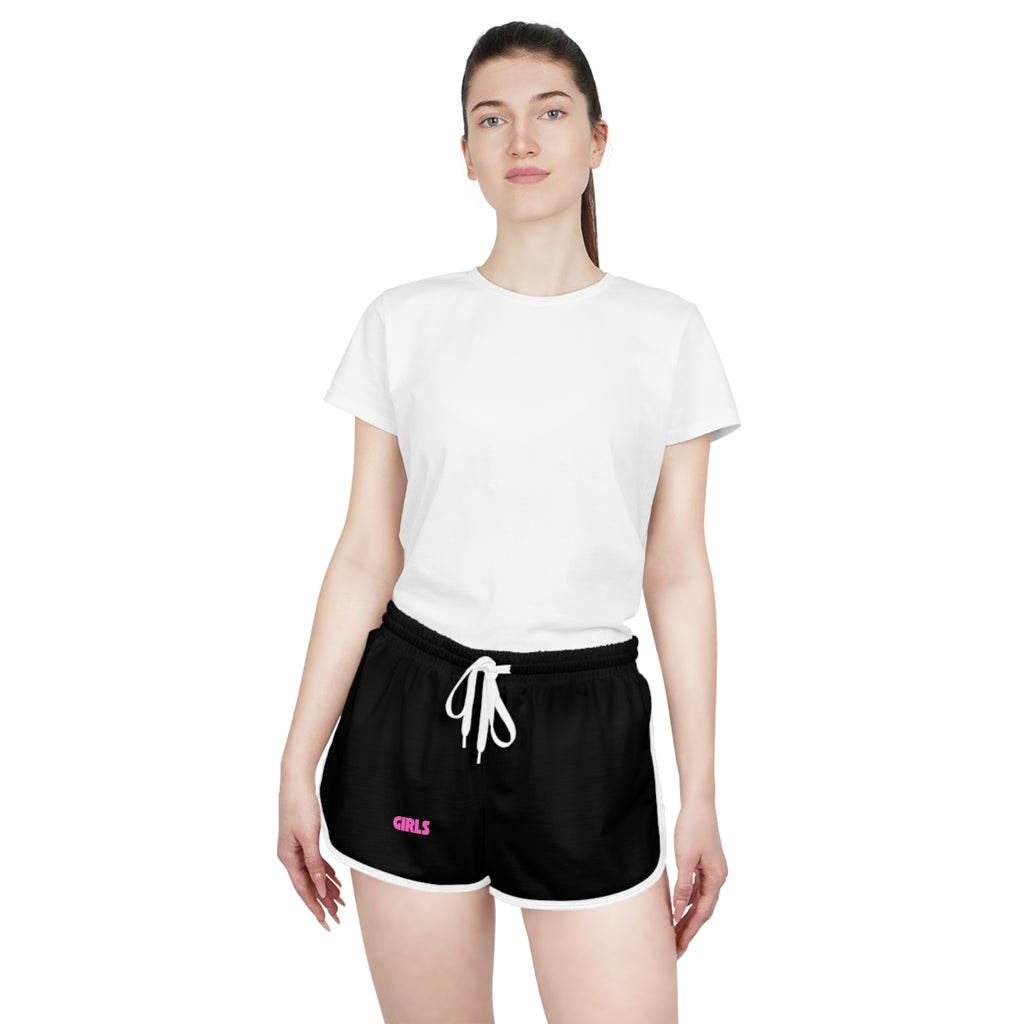 Women's Relaxed Shorts — Bright  Black Casual Lounge & Workout Shorts
