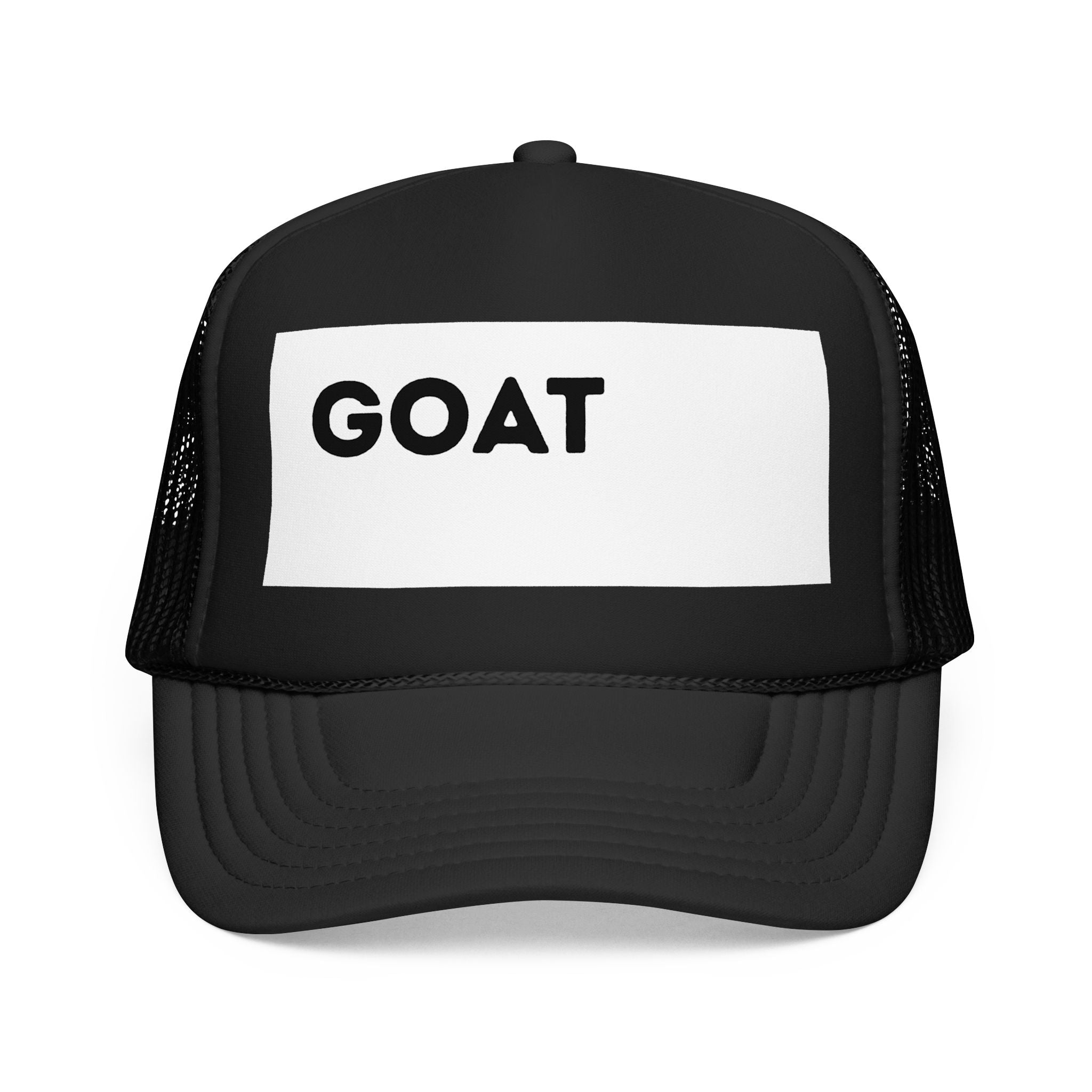 Goat Foam Trucker Hat – Pink Logo Mesh Cap