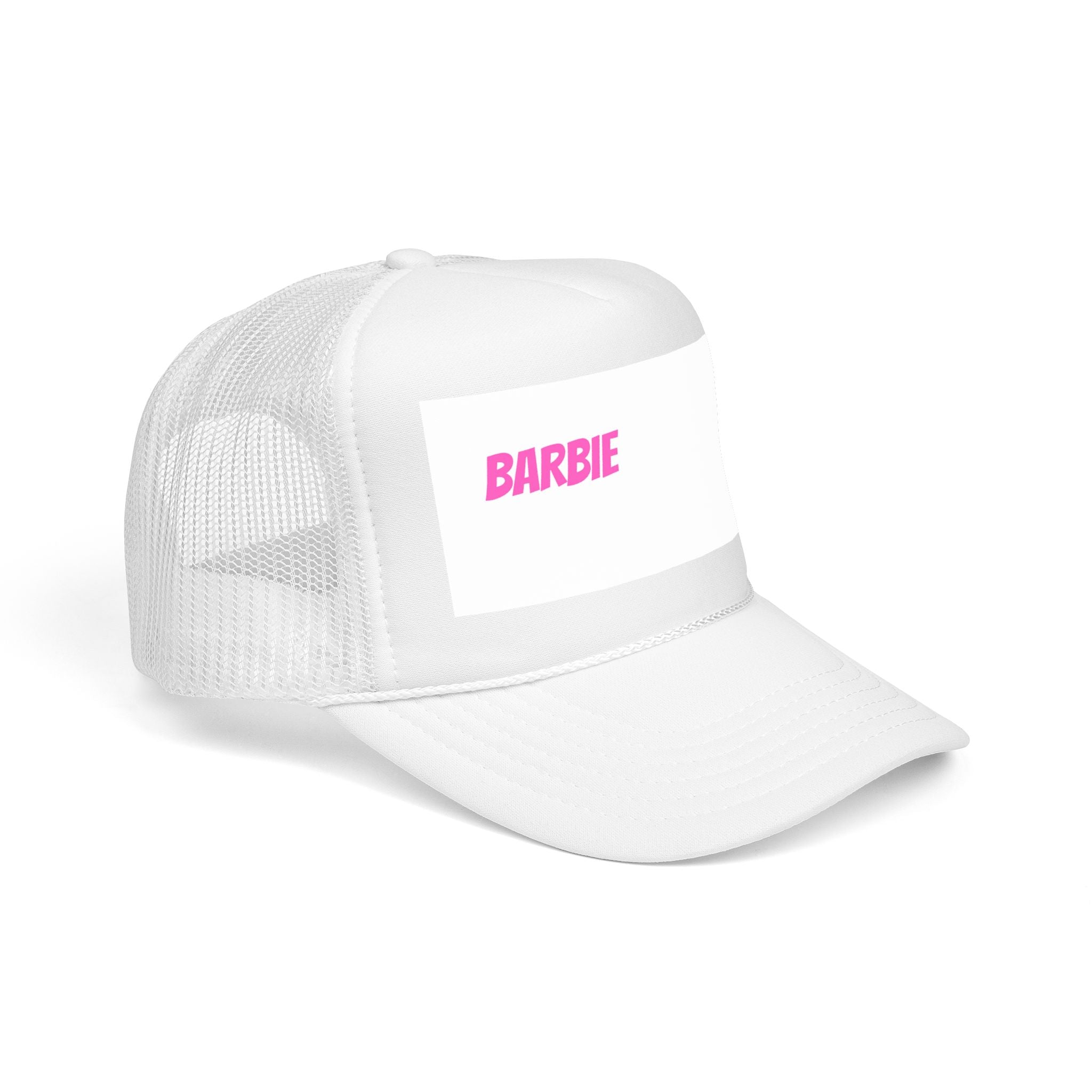 Barbie Foam Trucker Hat – Pink Logo Mesh Cap