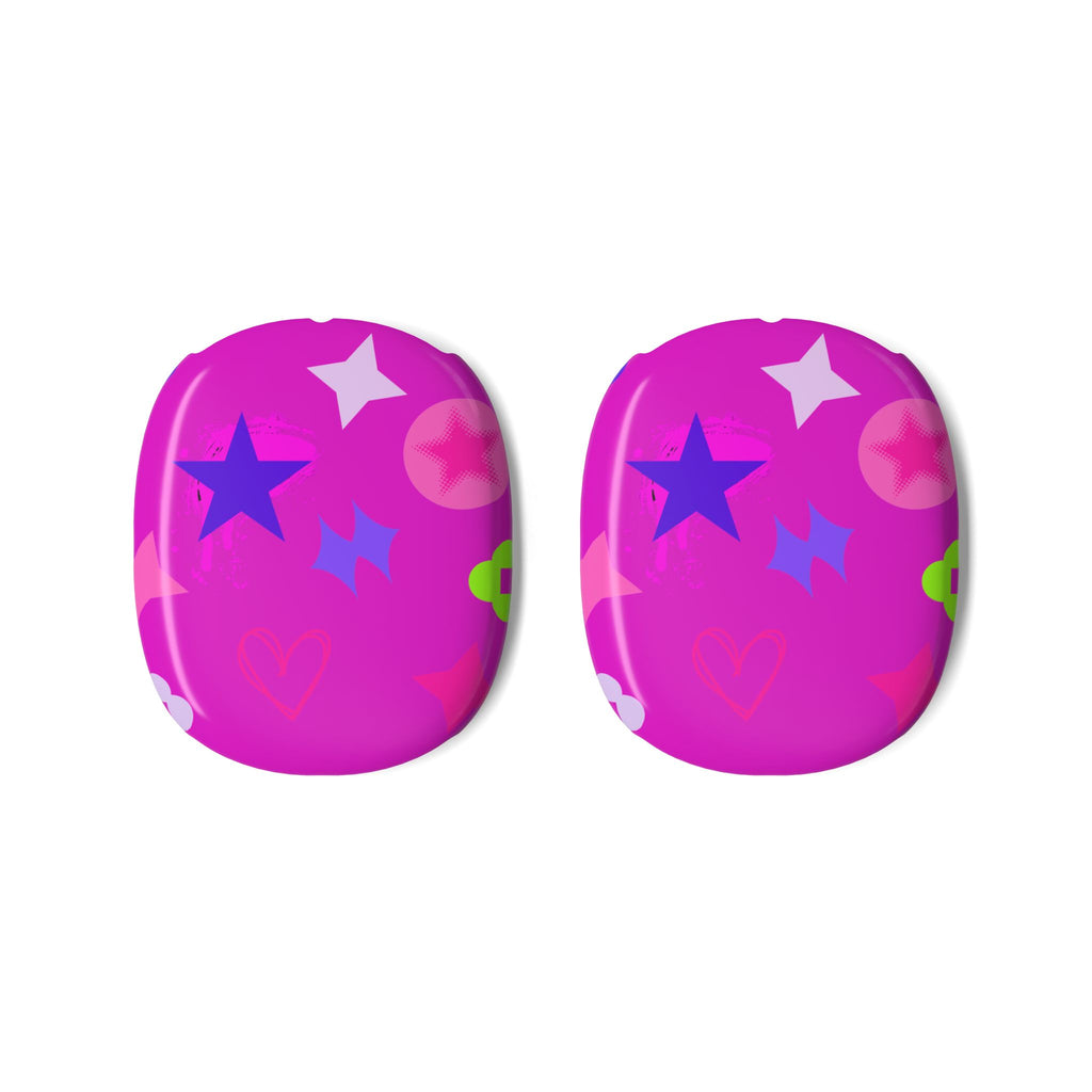 Copy of AirPods Max Shell Case — Neon Stars & Hearts Protective Cover