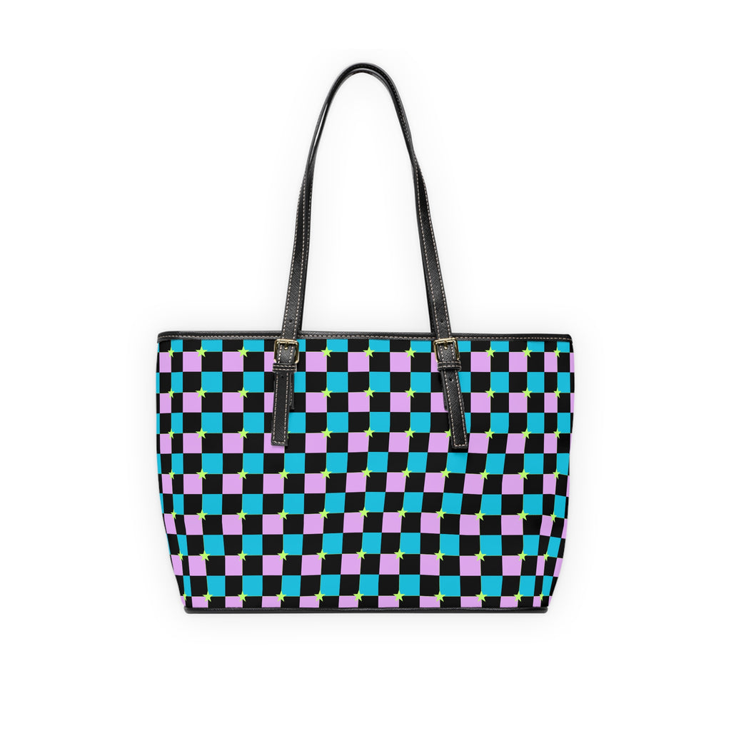 Leather Shoulder Bag  Baby Blue