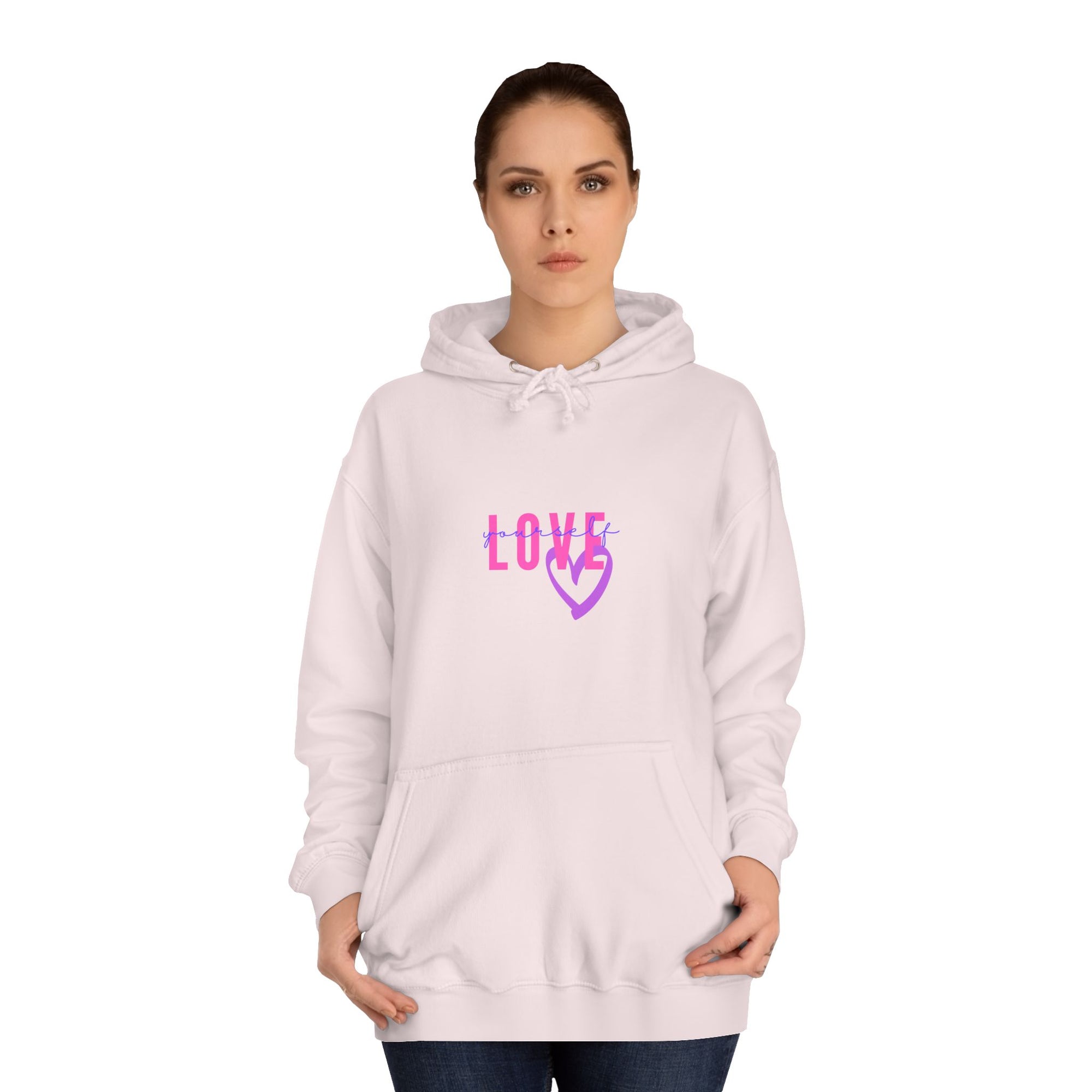 Love Heart Hoodie Unisex College Sweatshirt Apparel