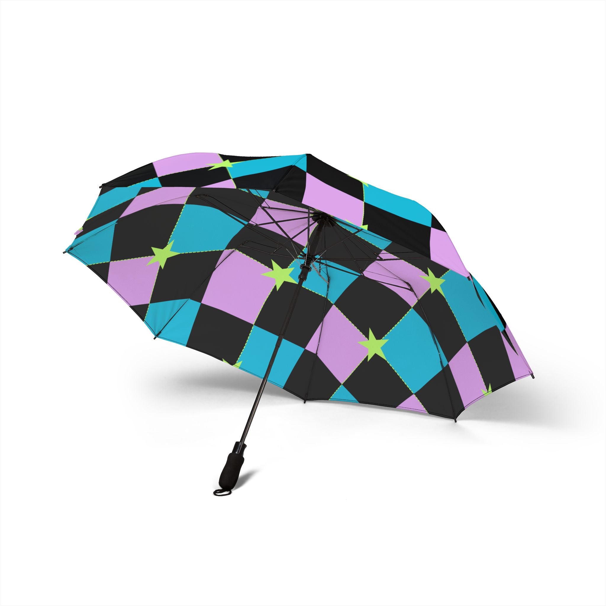 Colorful Foldable Umbrella with Star Pattern