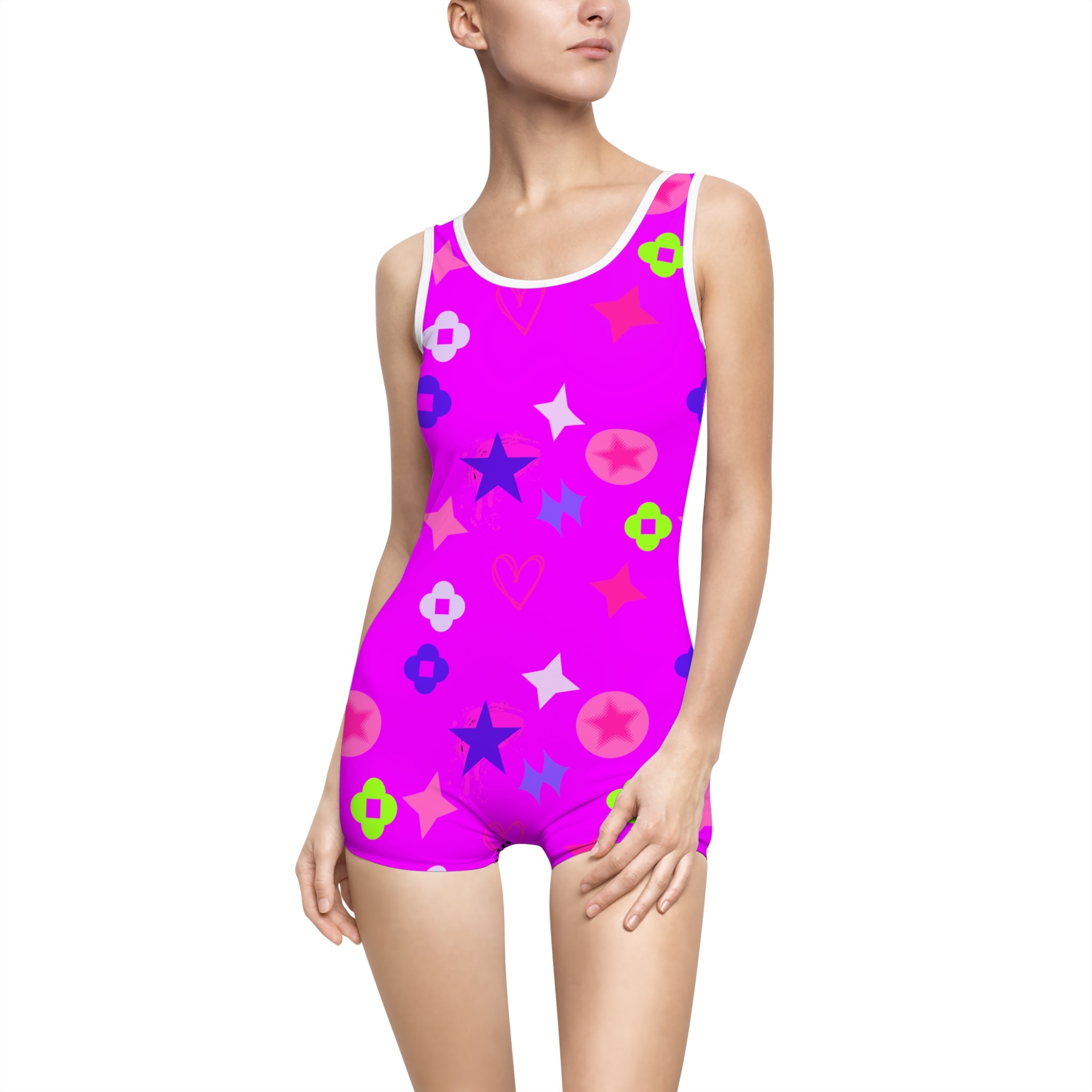 Copy of Copy of Vintage Lite Blue One-Piece Swimsuit