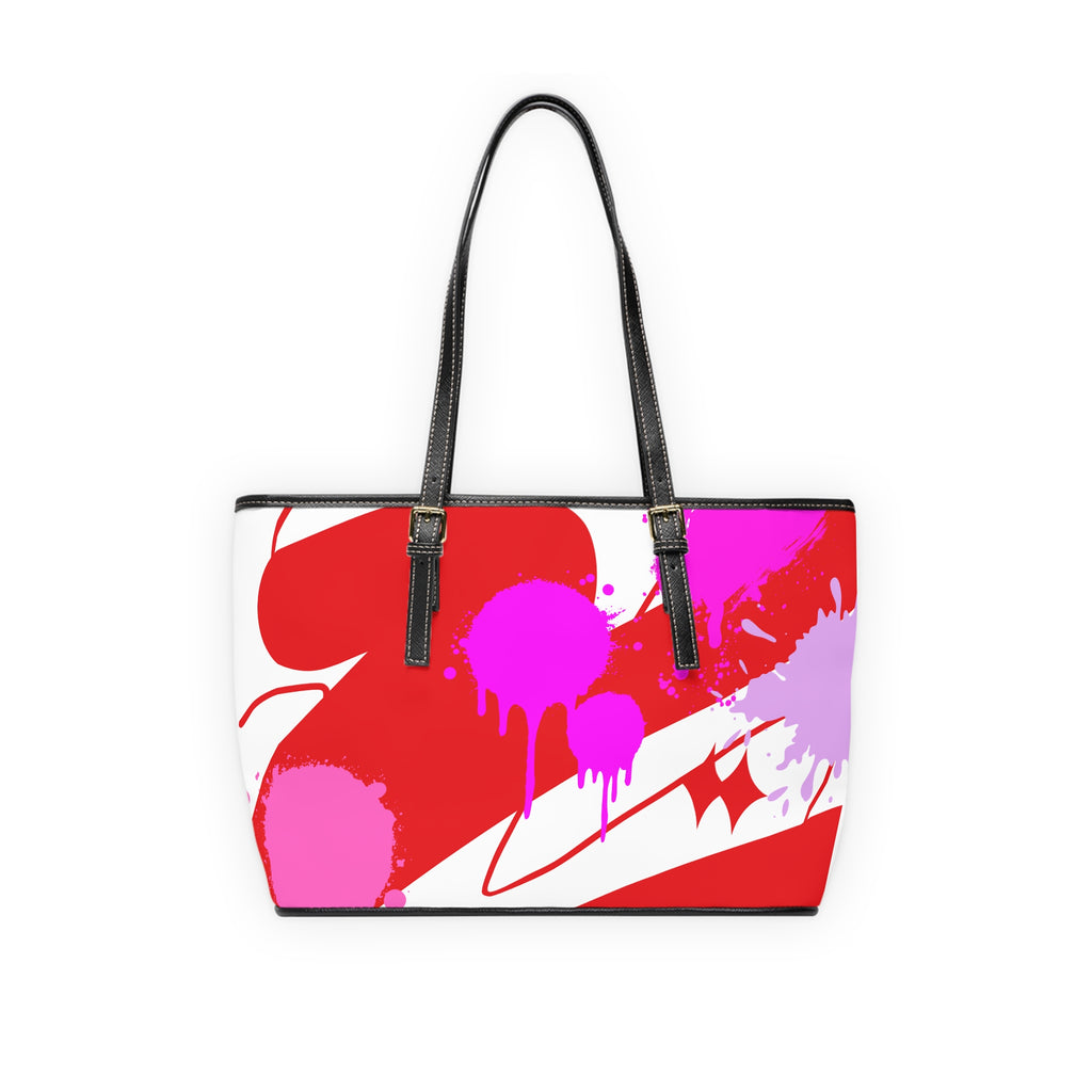 Bold Colorful PU Leather Shoulder Bag - Stylish Tote for Trendsetters