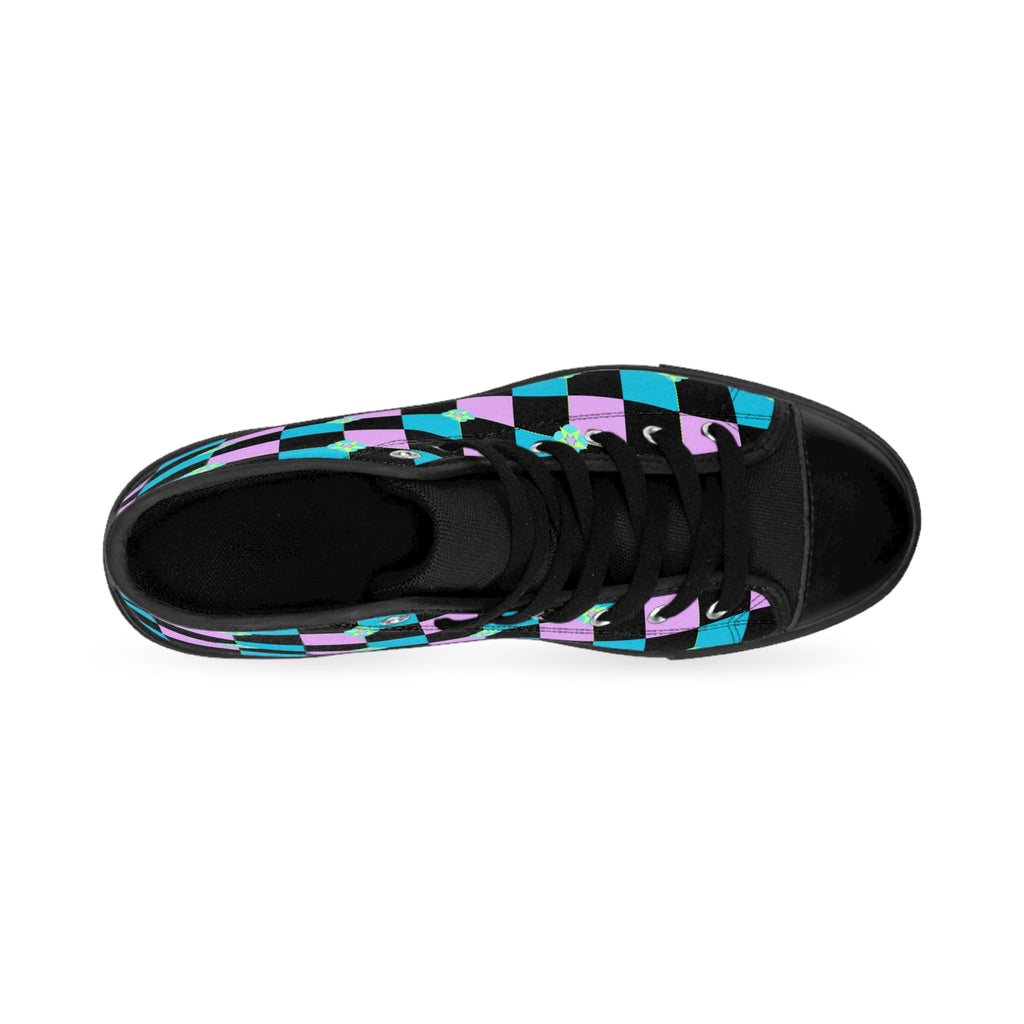 High-Top Sneakers for Women Pink/SkyBlue