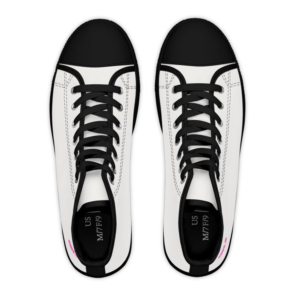 Classic  High-Top Sneakers — Women's Casual Canvas Shoes Dusty White